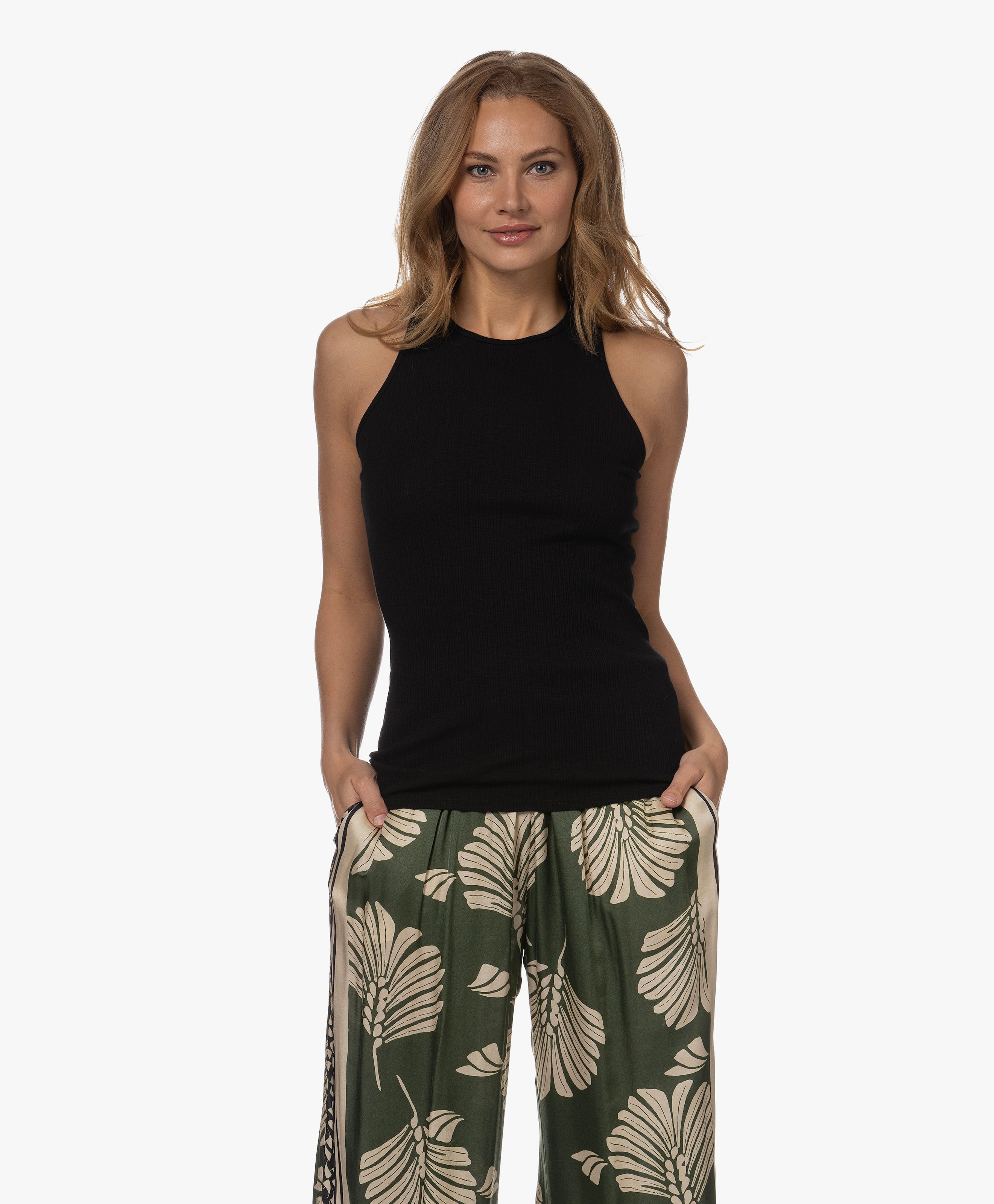 Alana Ribbed Racerback Tank Top