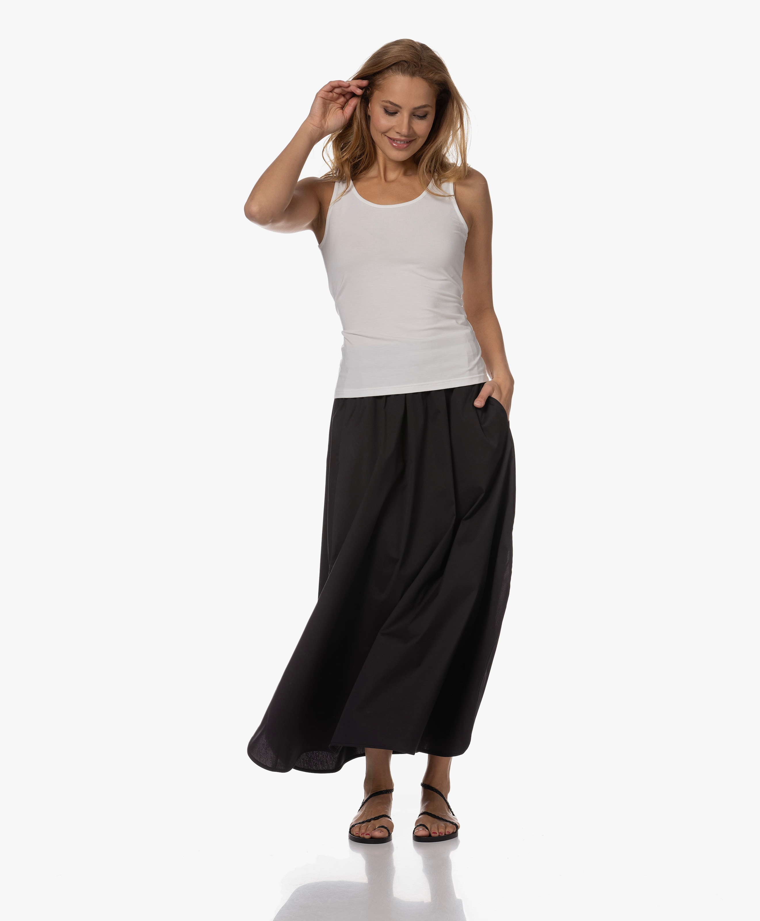 Peppe Poplin Maxi Rok