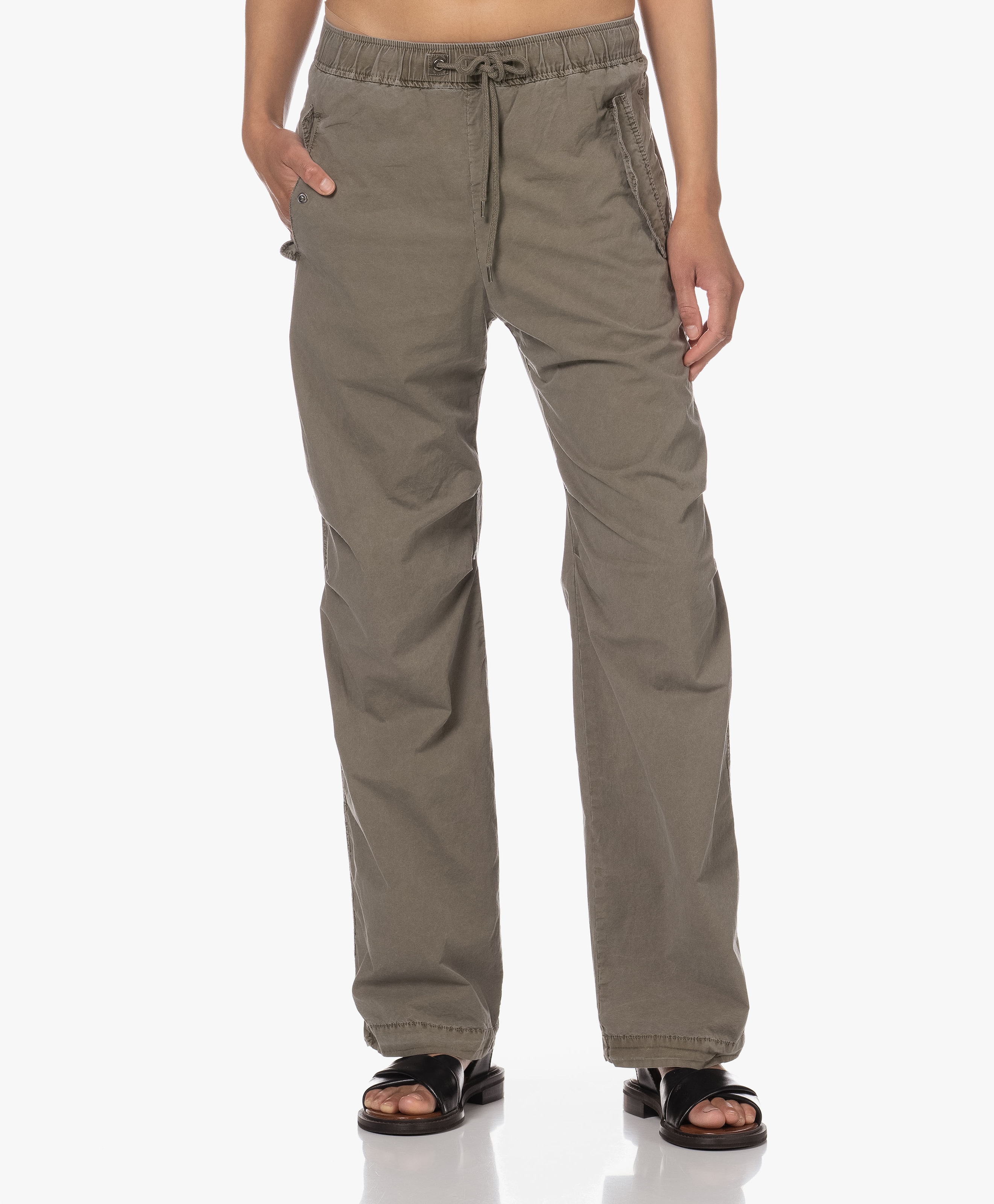 Supima Stretch Poplin Parachute Broek