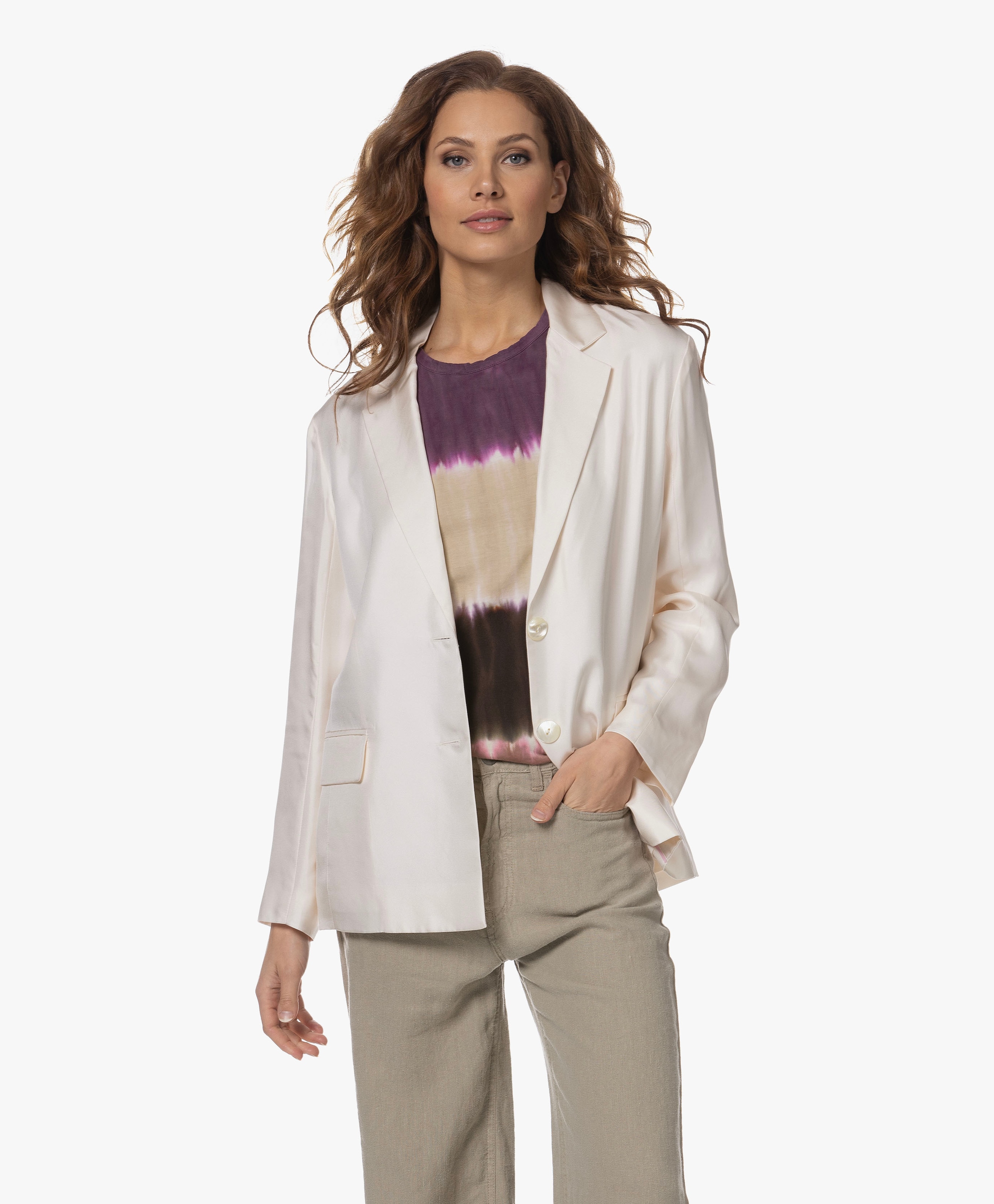 Rowe Silk Blazer