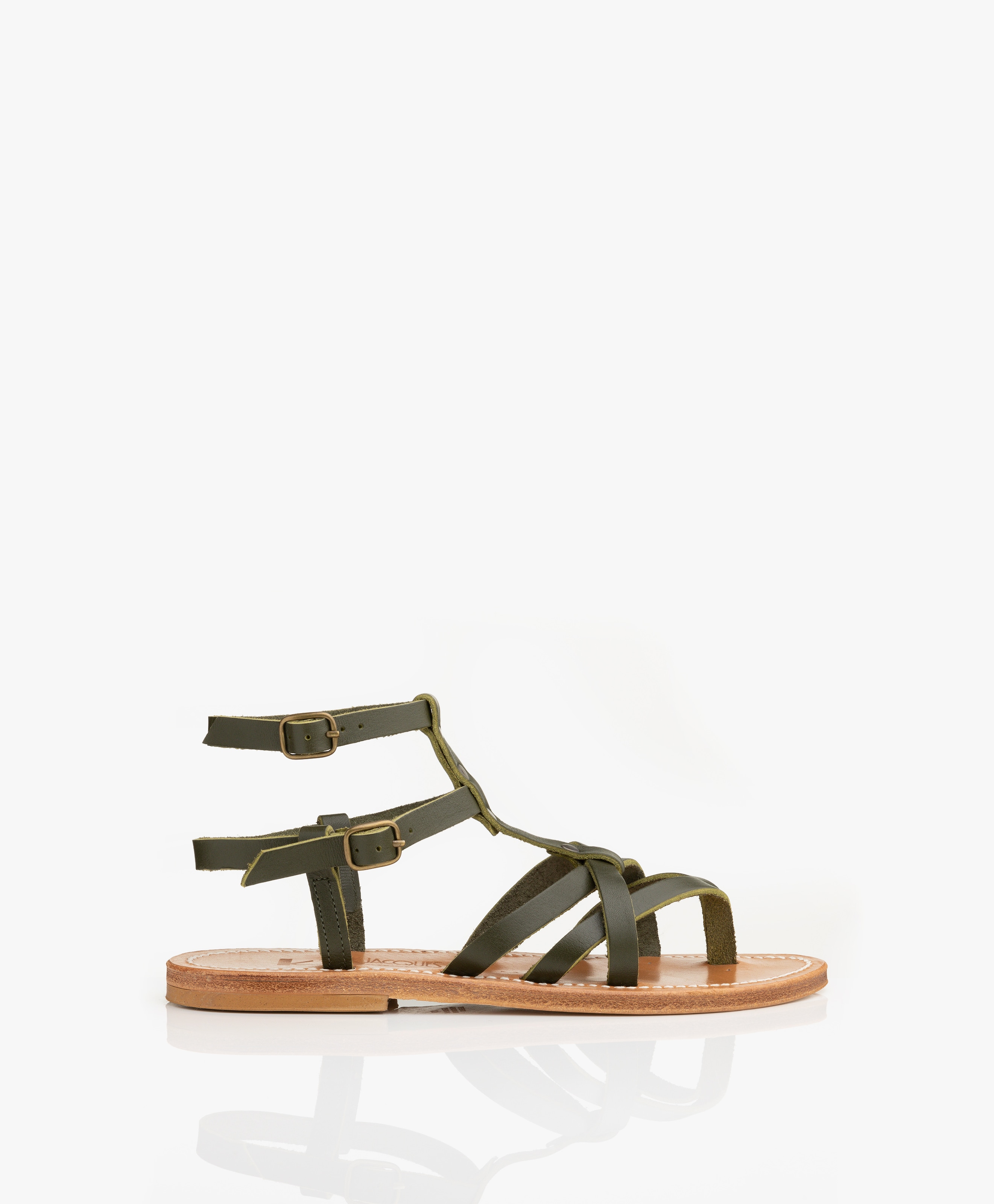 Larissa Leren Sandalen met Studs