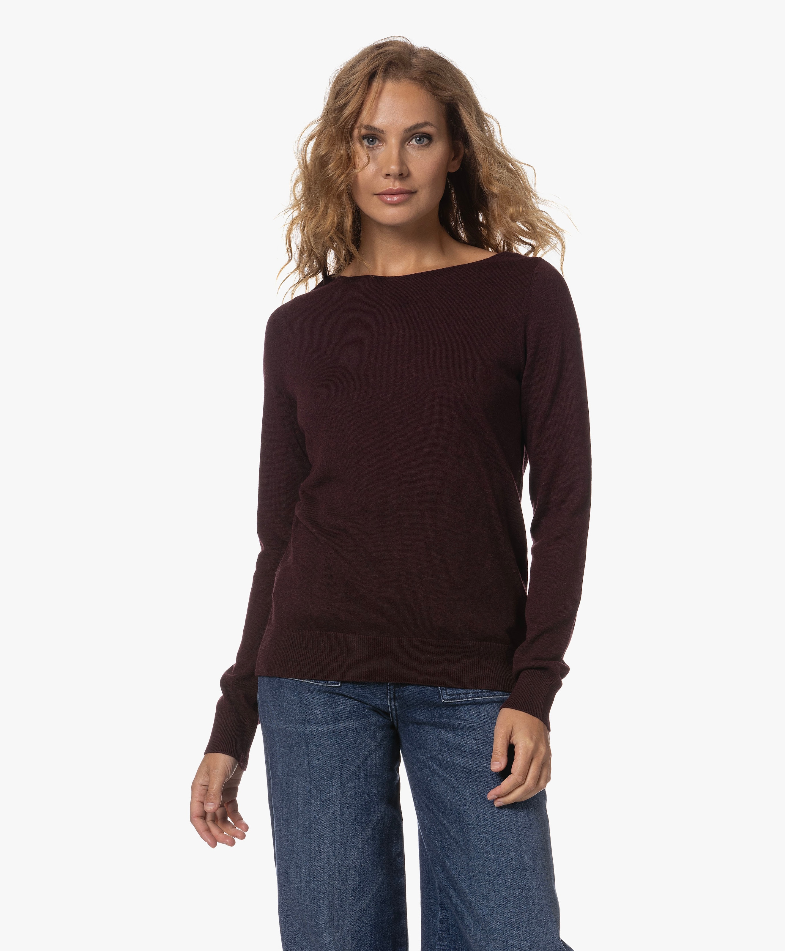 Sweater in Organic Cotton and Viscose