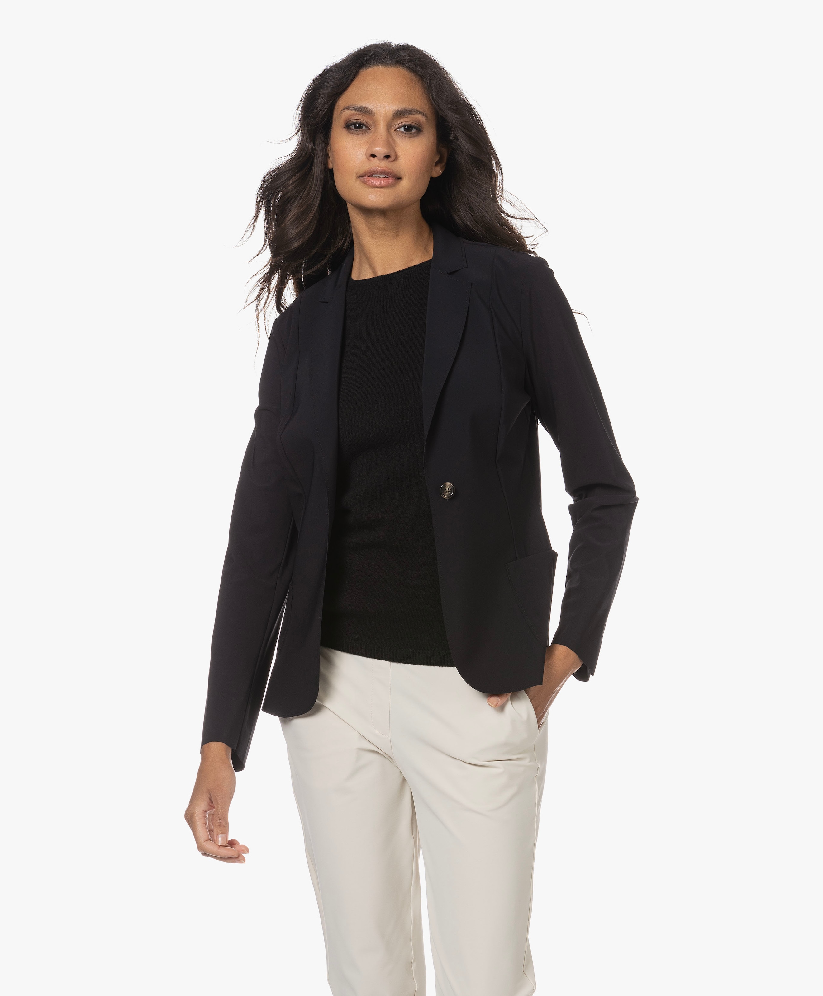 Italiaanse Tech Jersey Blazer