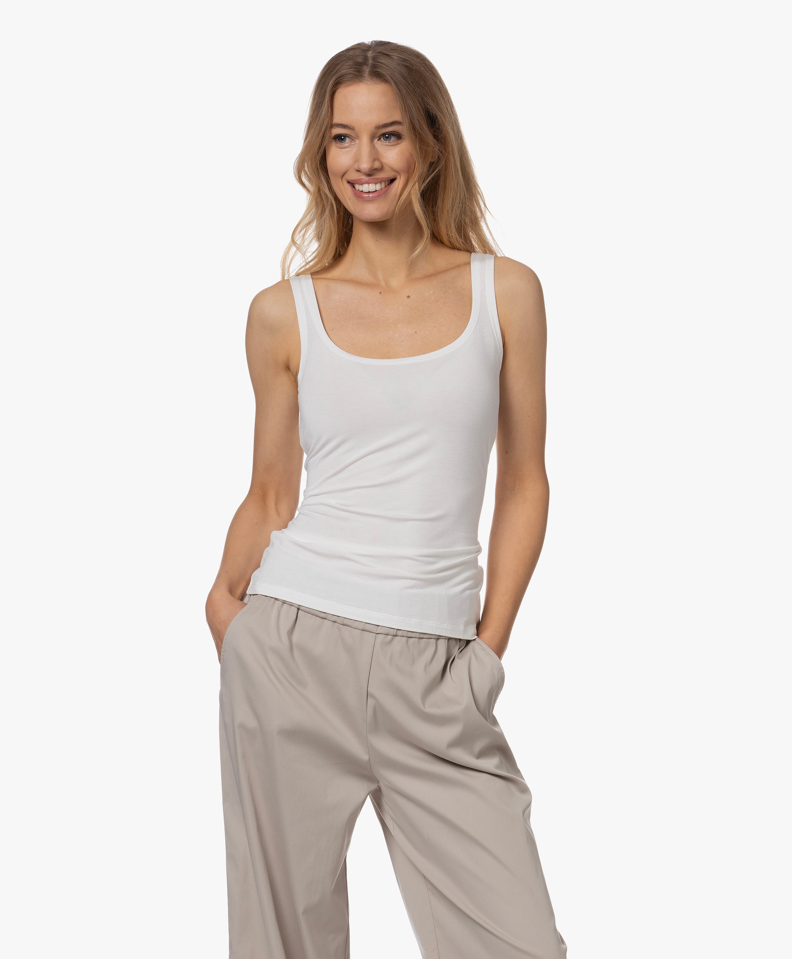 U-hals Viscose Top