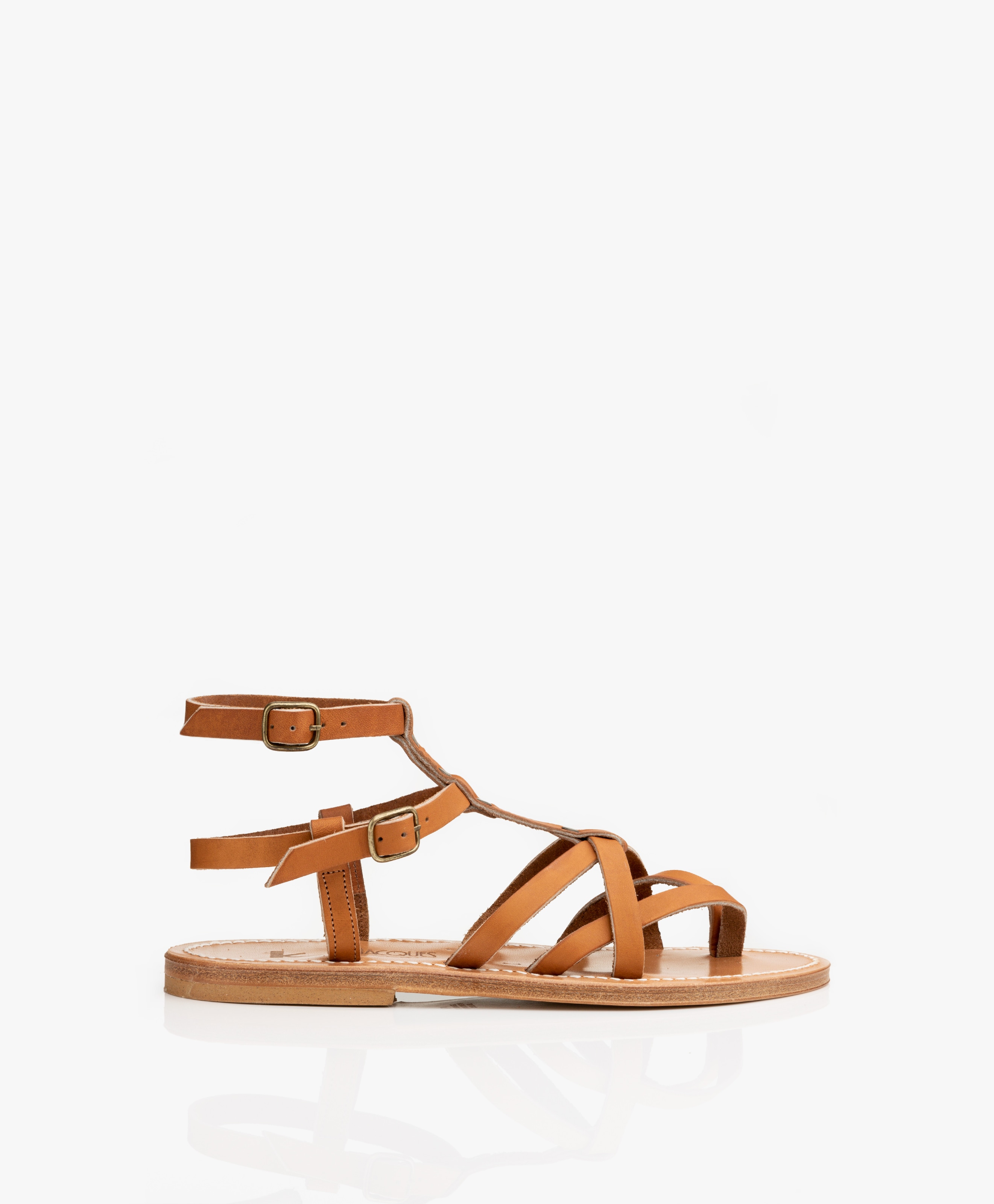 Larissa Leren Sandalen met Studs