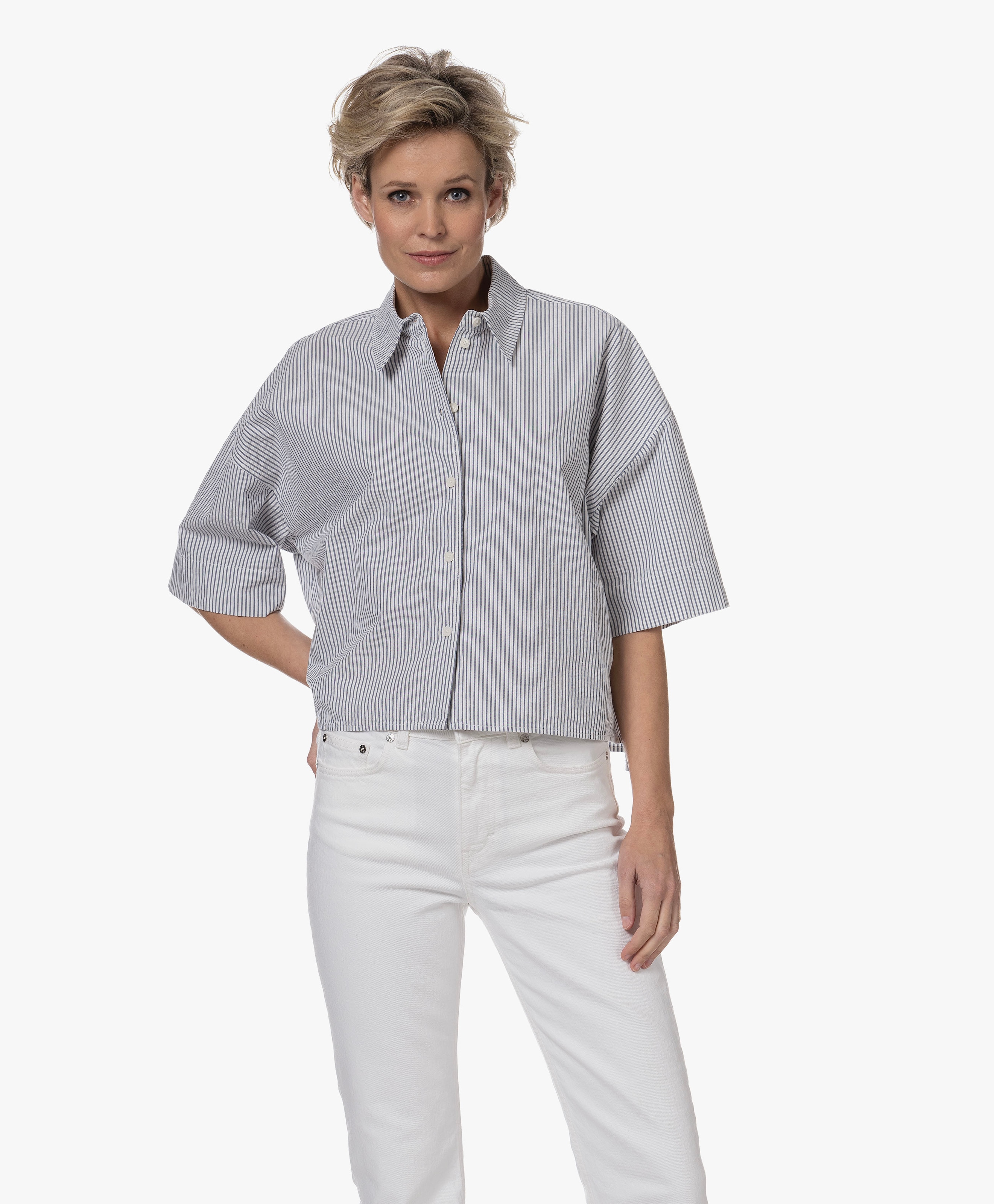 Yarika Gestreepte Blouse