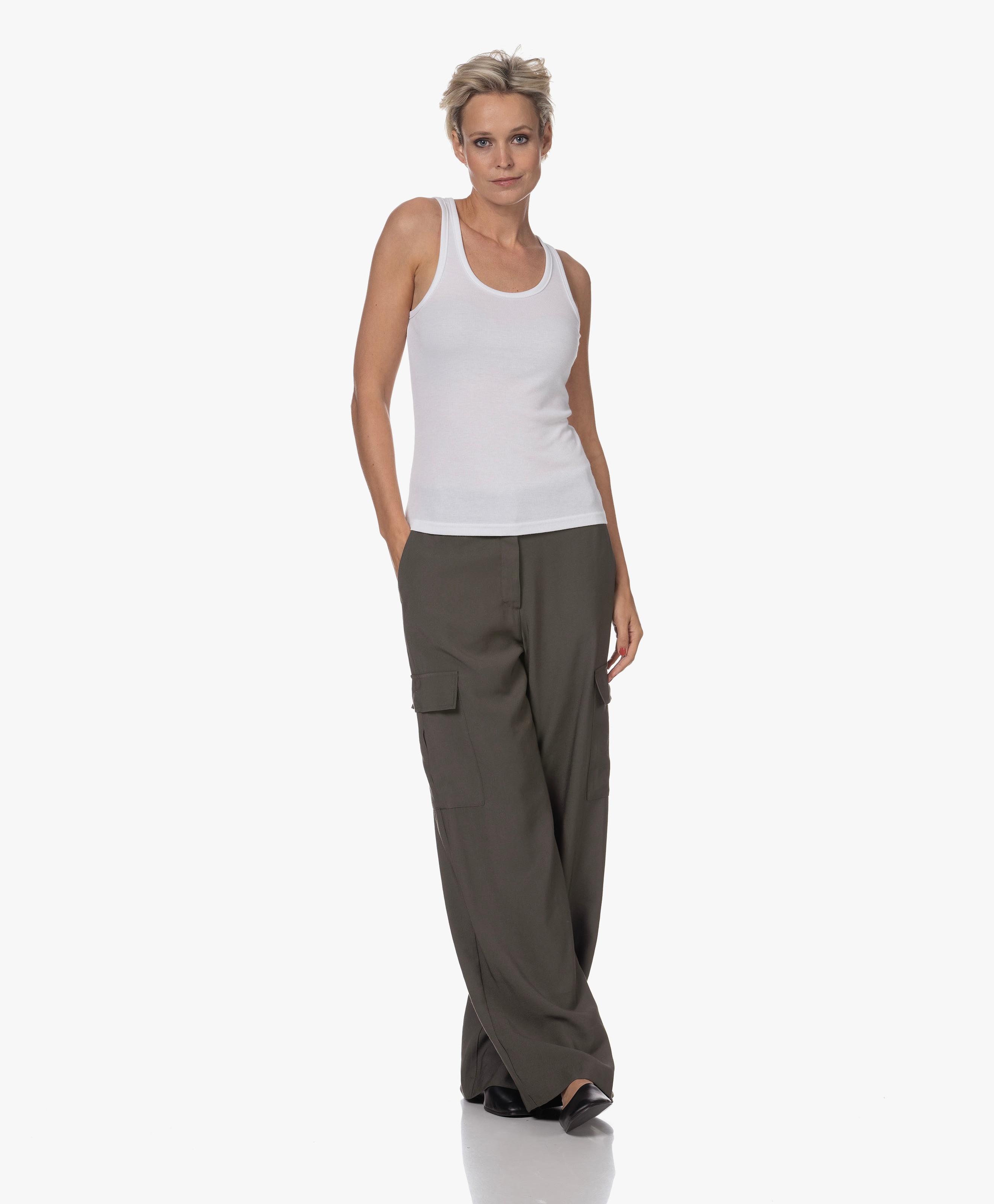 Viscose Twill Cargo Broek
