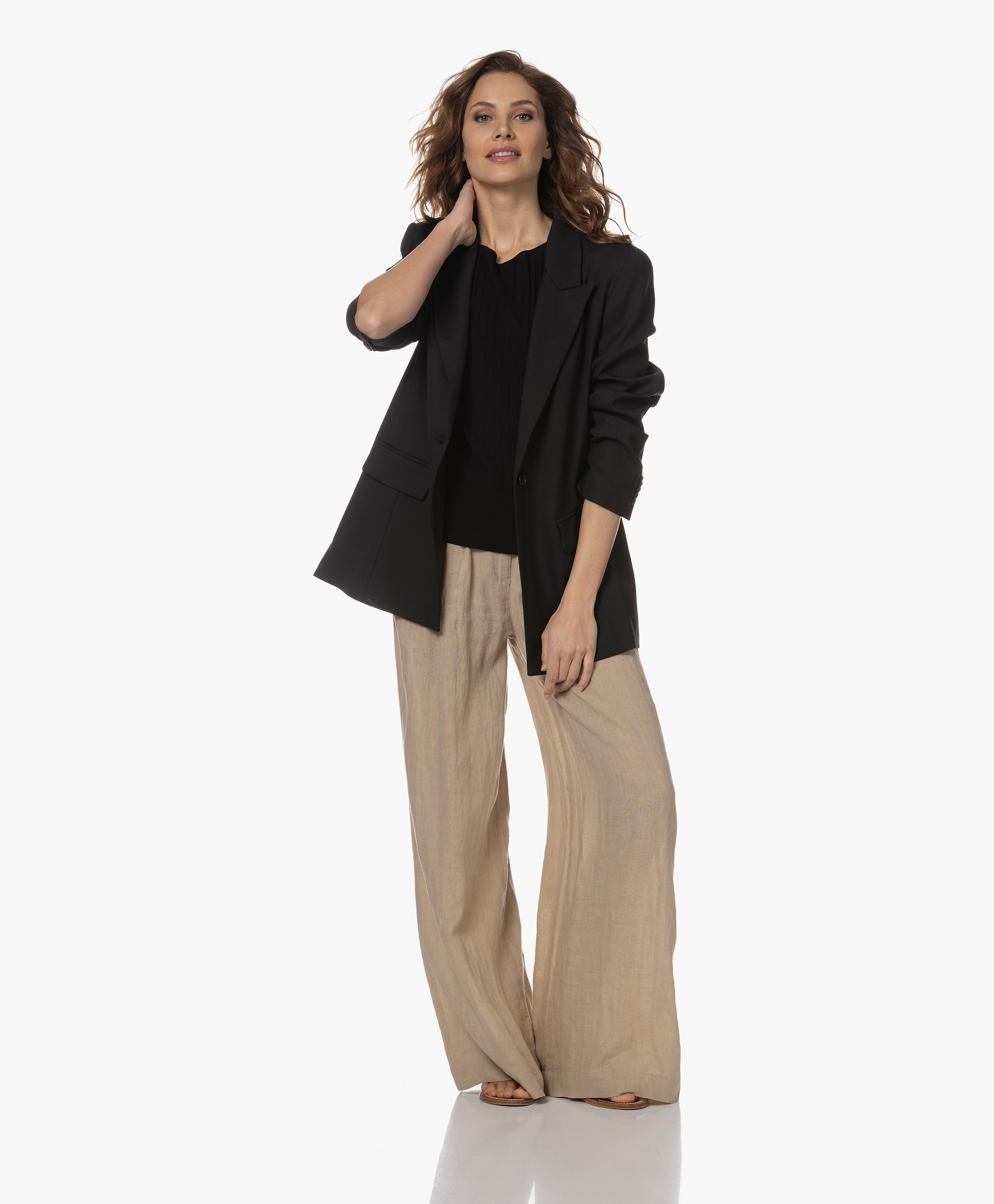 Eli Linen Wide Leg Pants