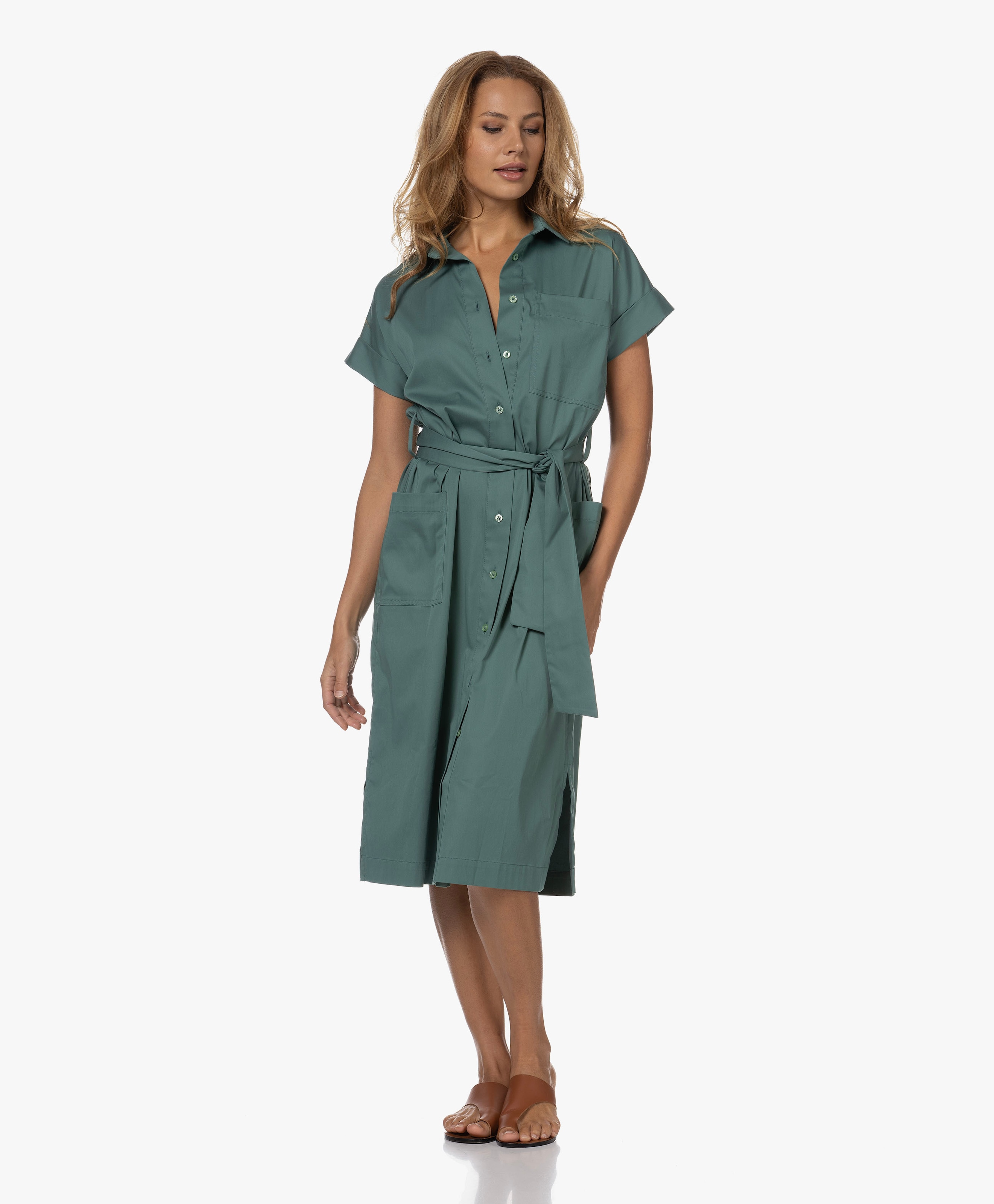 Katoenmix Blousejurk