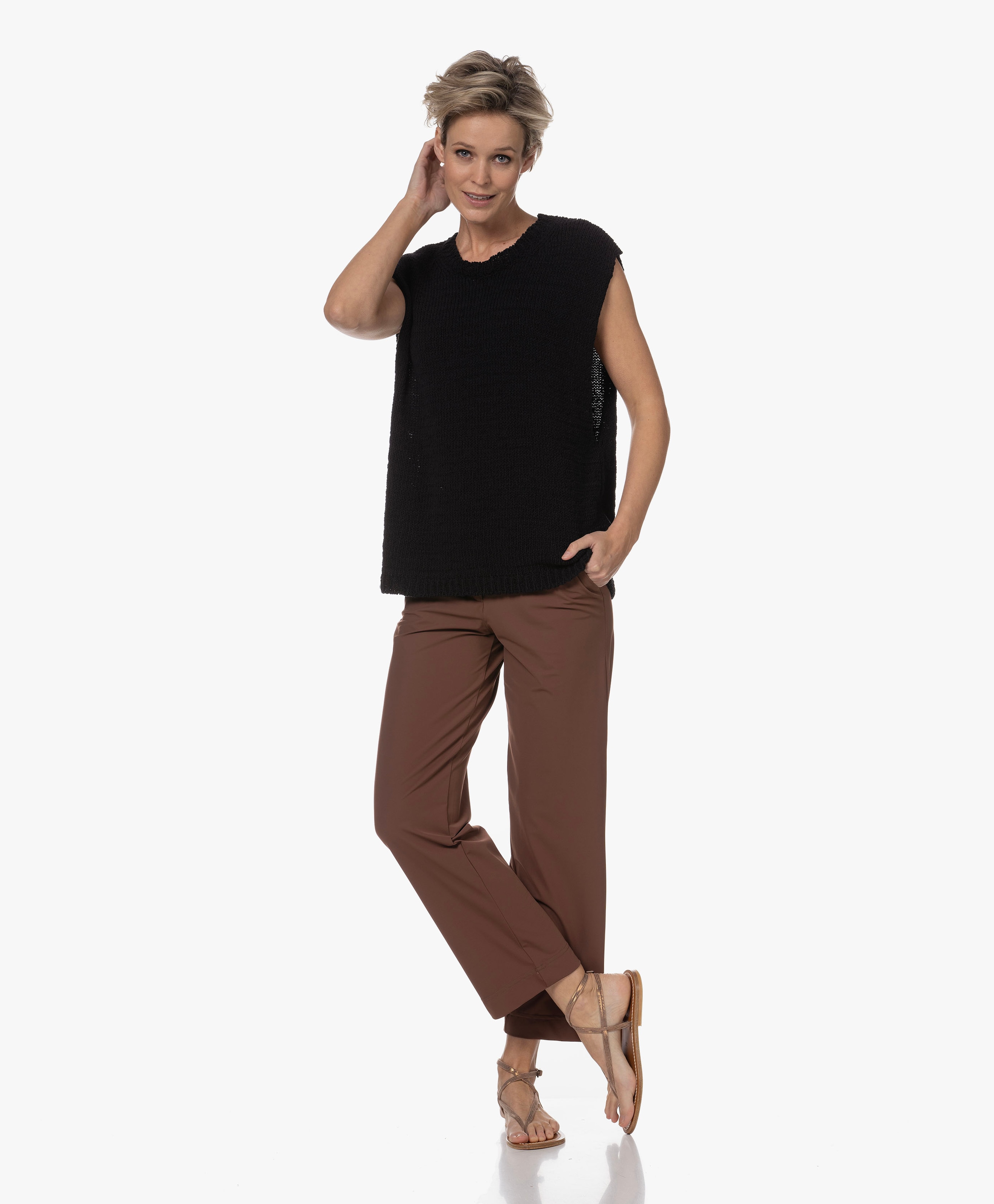 Tatum Grof Gebreide Top