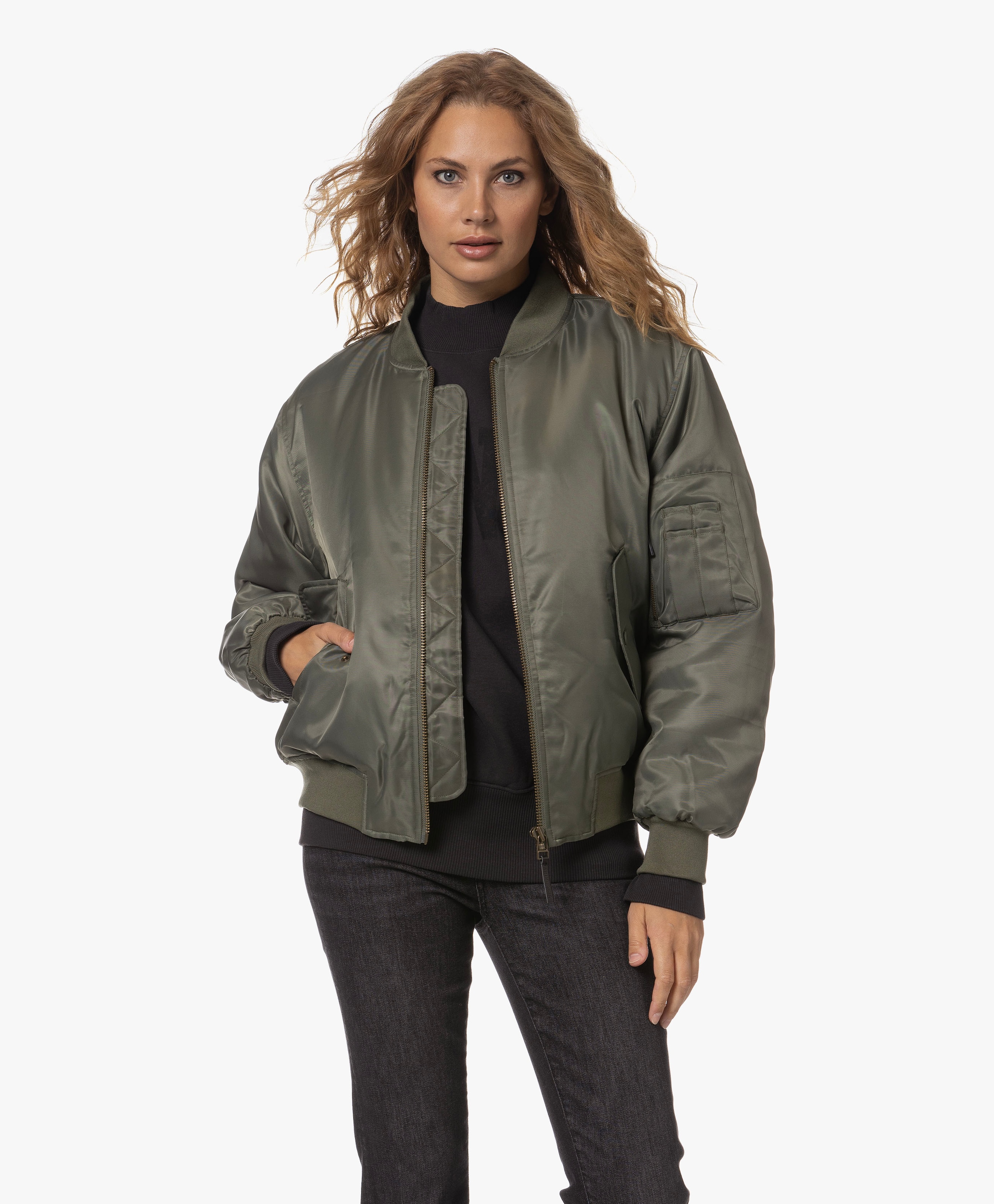 Leon Oversized Bomber Jacket