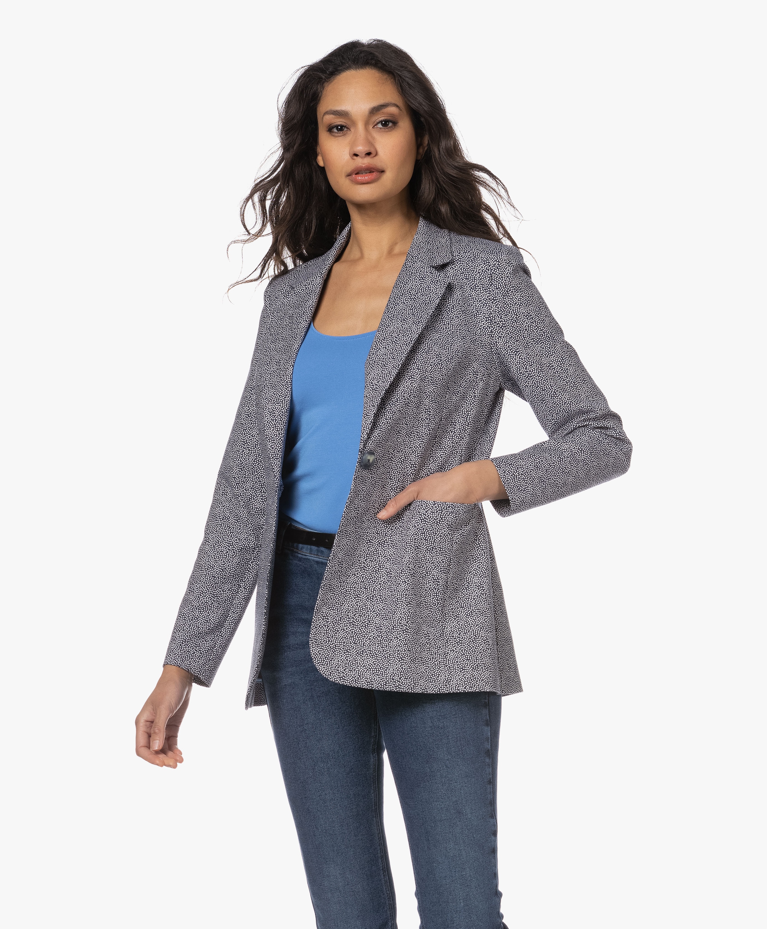 Daisy Jacquard Print Blazer