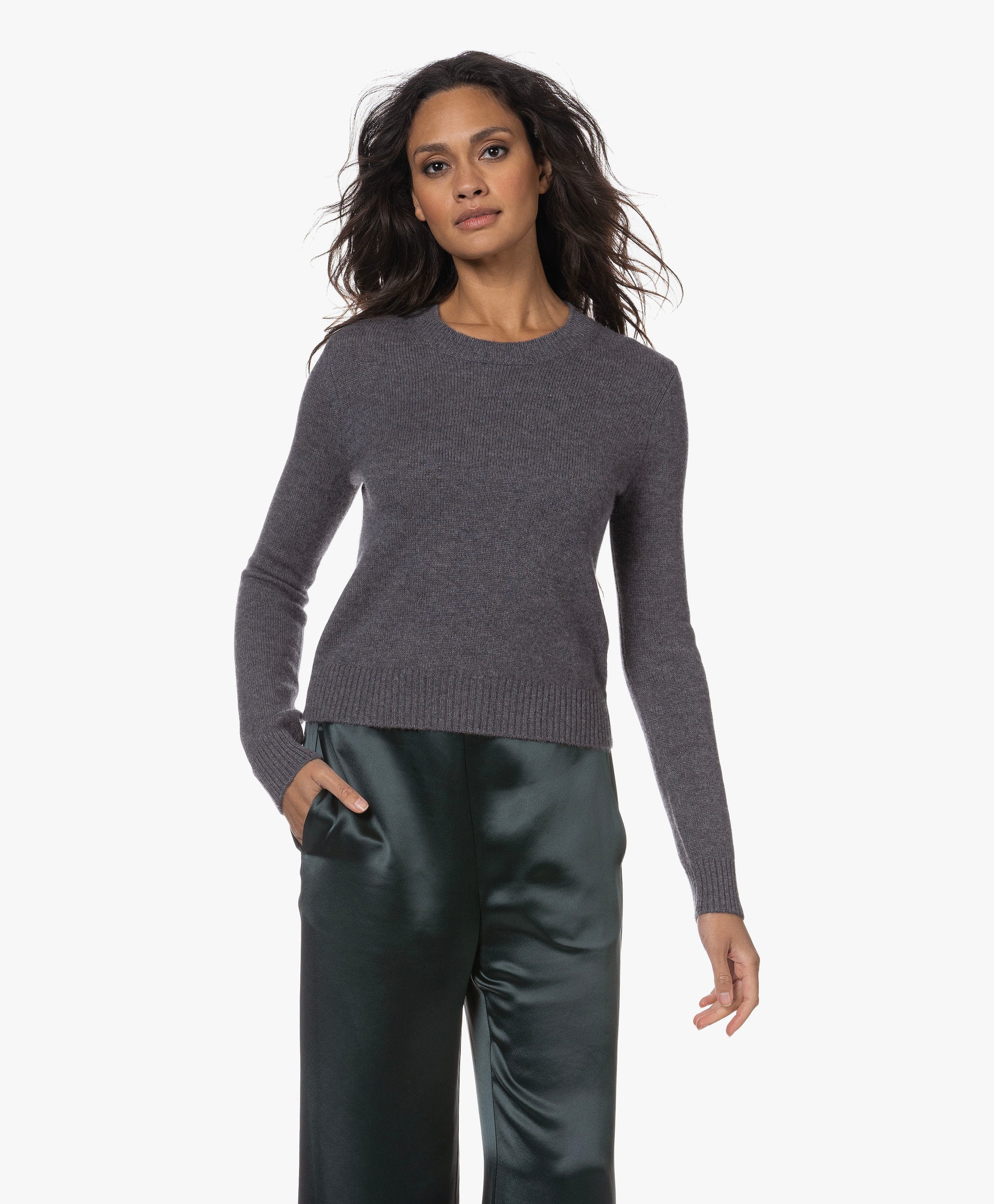 Mable Cropped Cashmere Trui