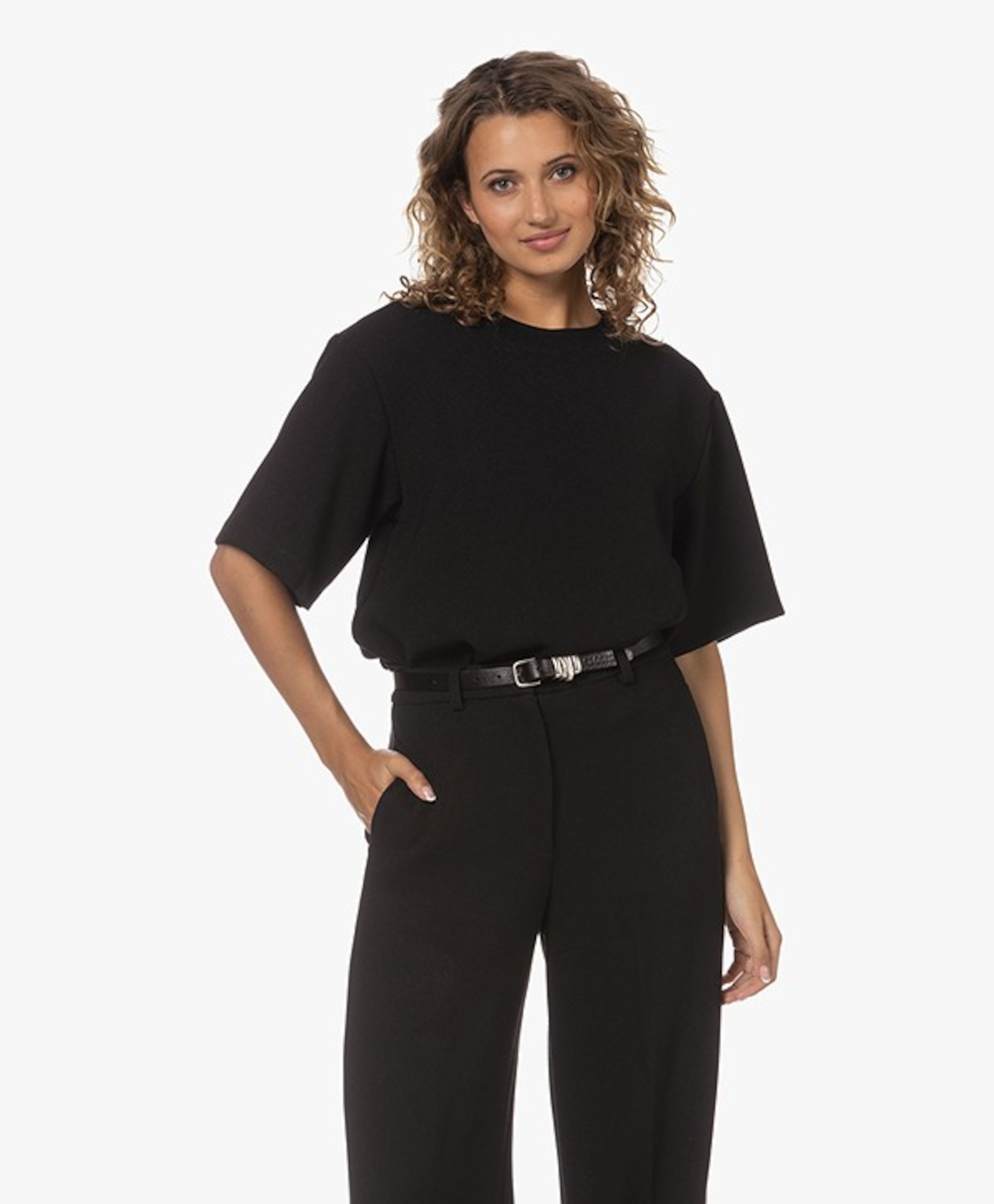 Maddie Boxy Crêpe Blousetop