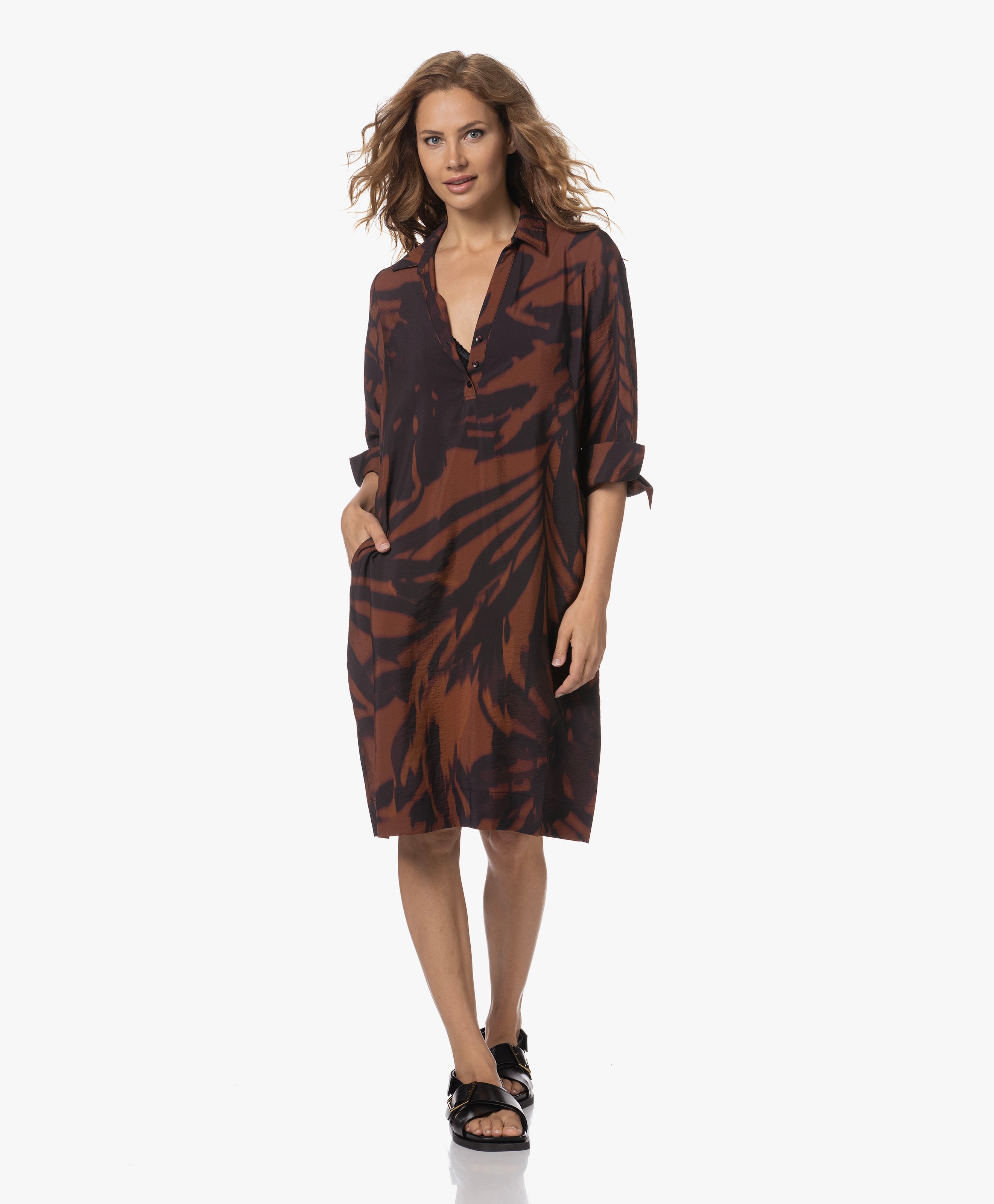 Danira Print Shirt Dress