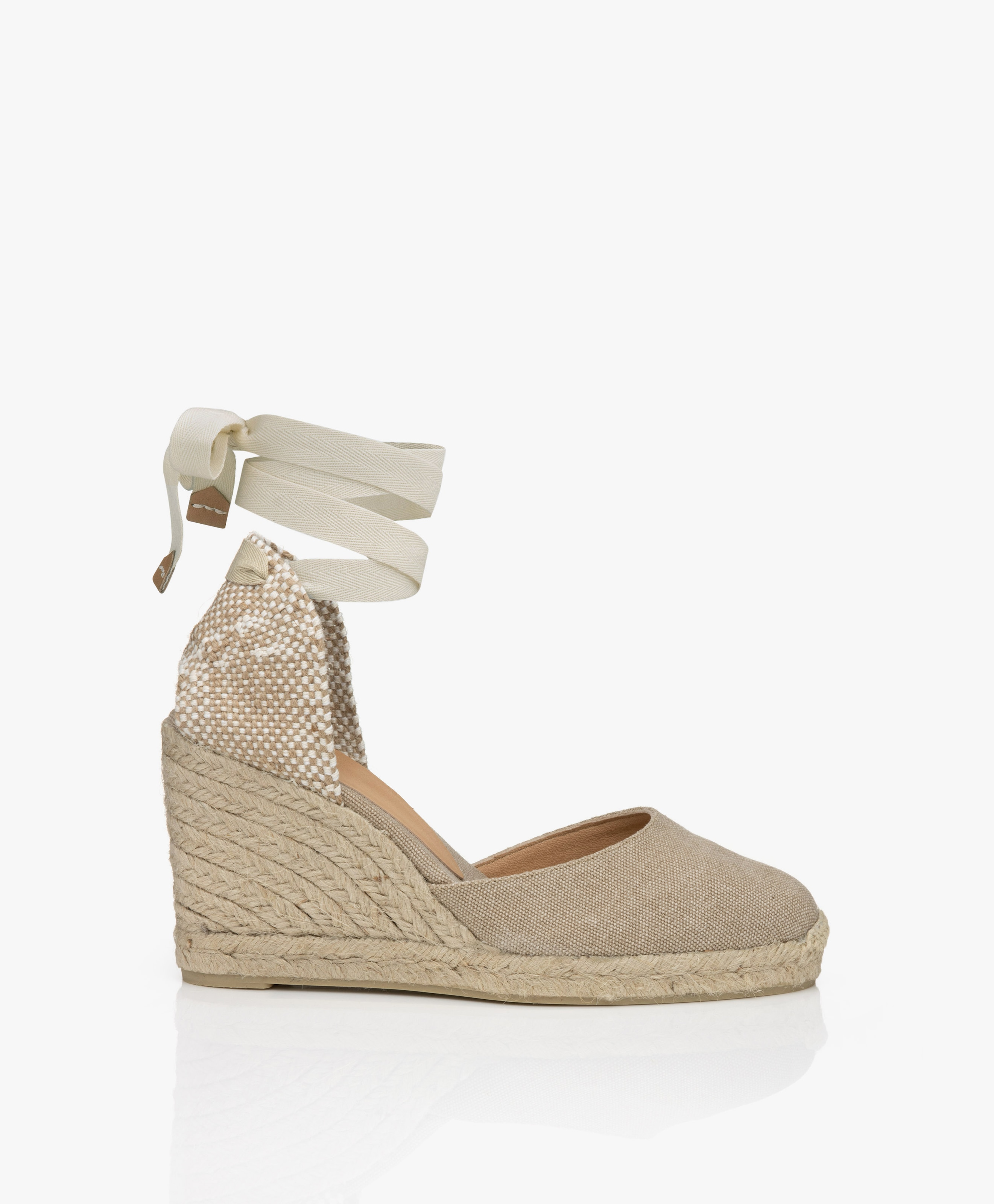 Carina 10cm Canvas Sleehak Espadrilles