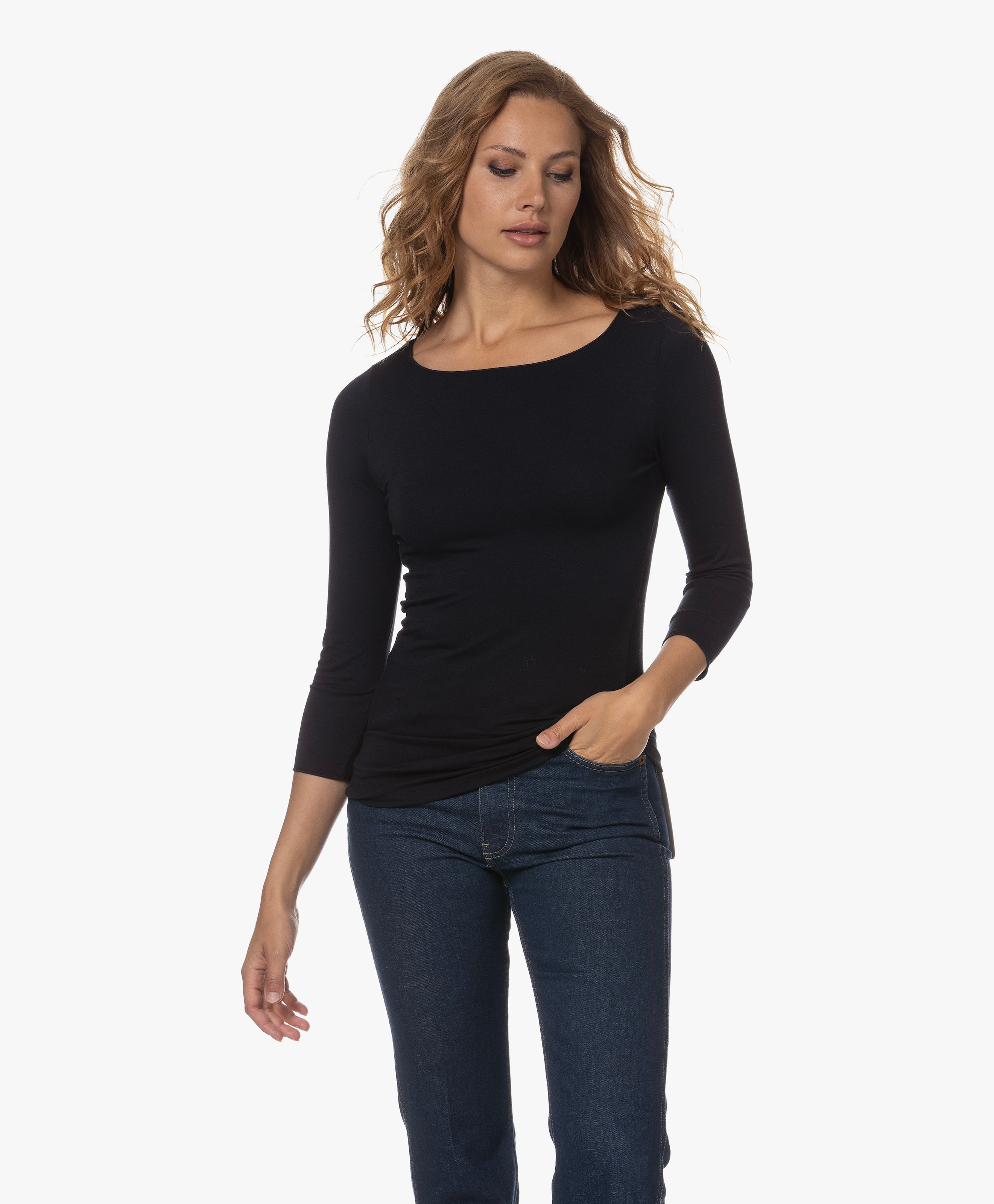 Adele T-shirt met Driekwart Mouwen