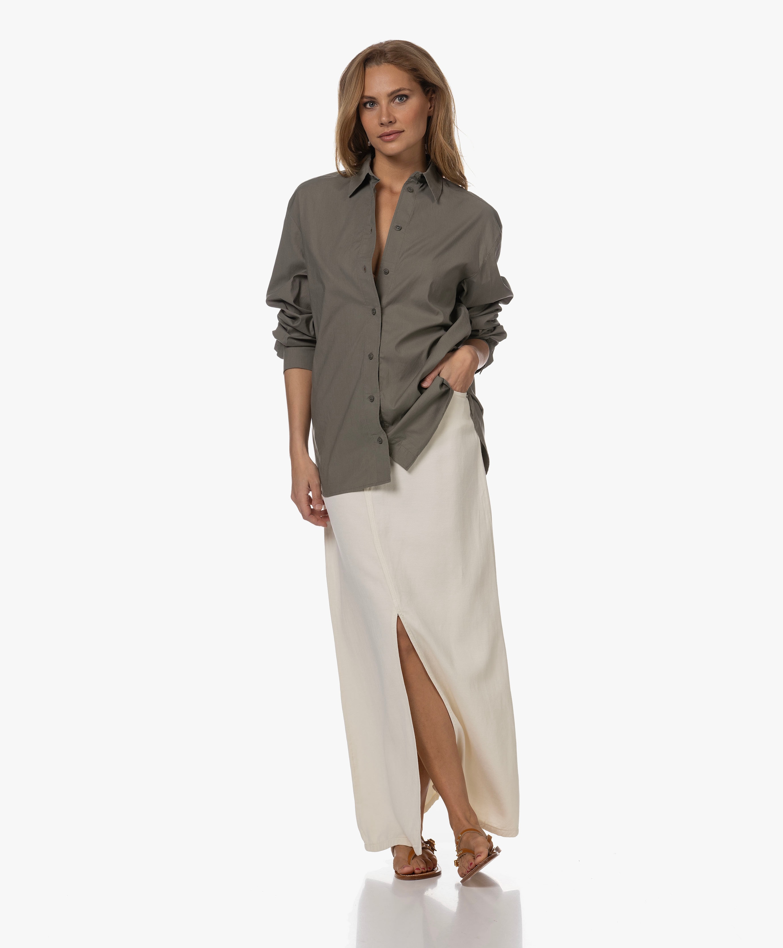 Nomi Washed Poplin Blouse
