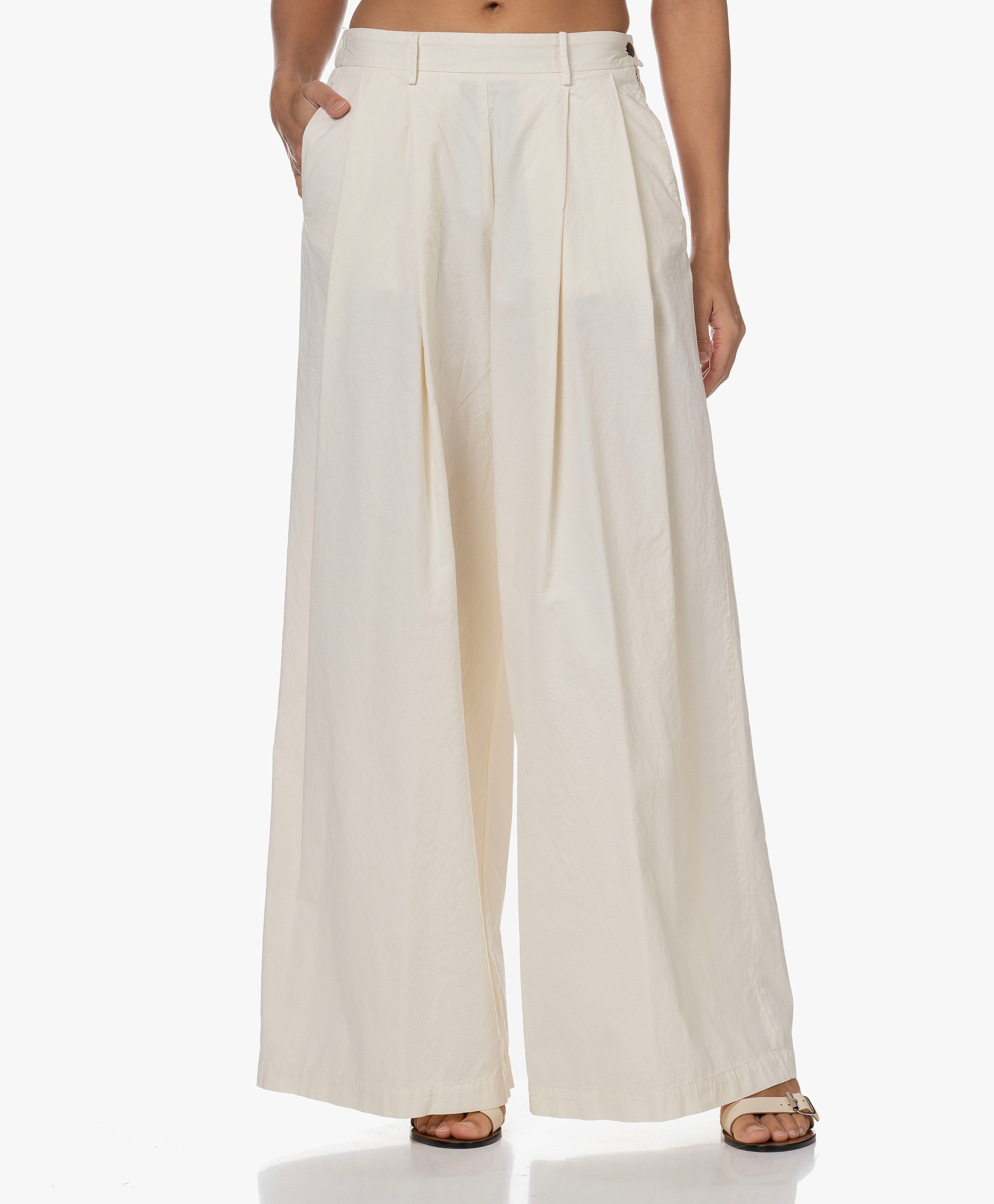 Katoenen Wijde Pantalon