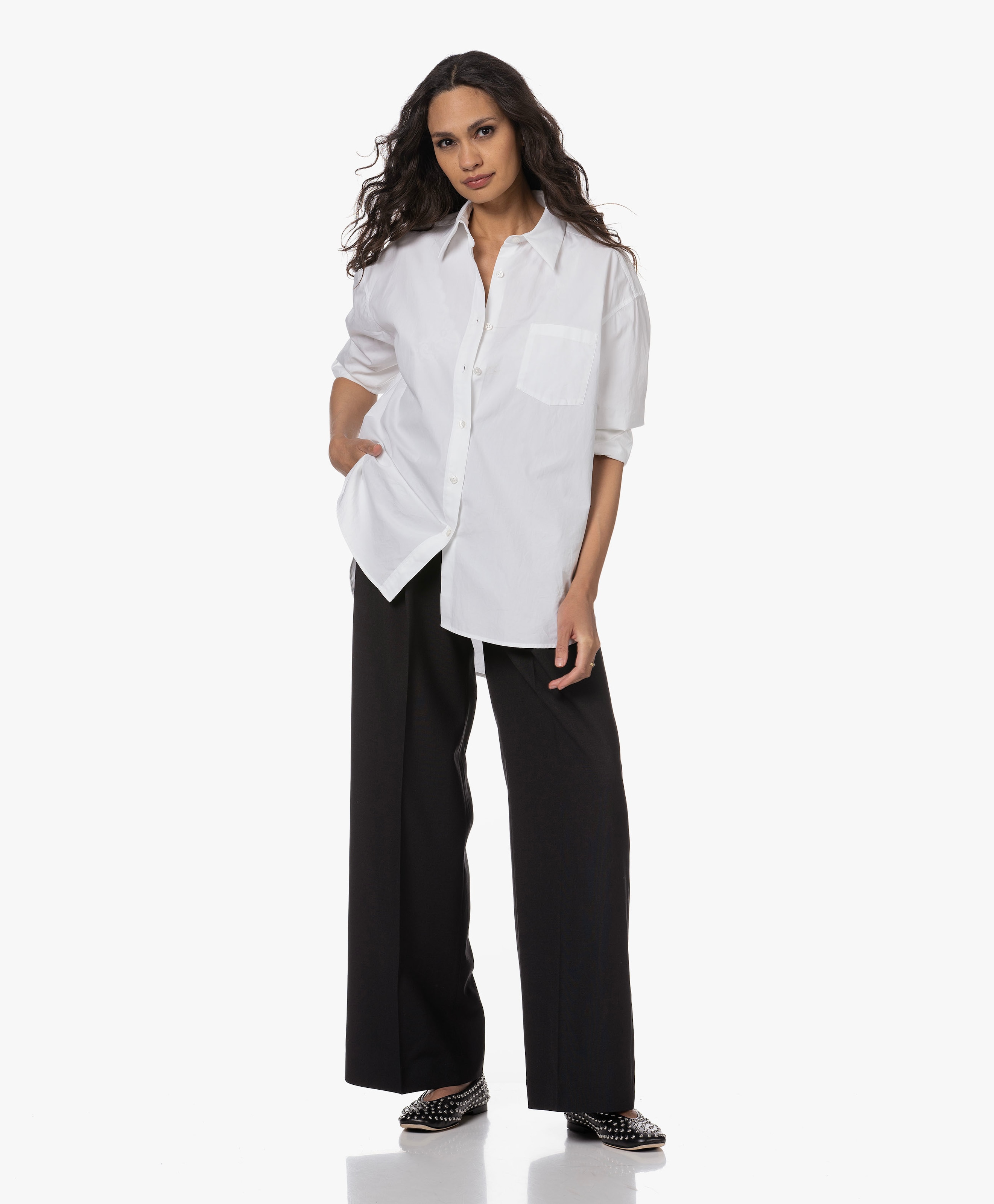 Darcey Wool Blend Pleated Pants | Filippa K | PB.nl Darcey Wool Blend Pleated Pants | Filippa K | PB.nl