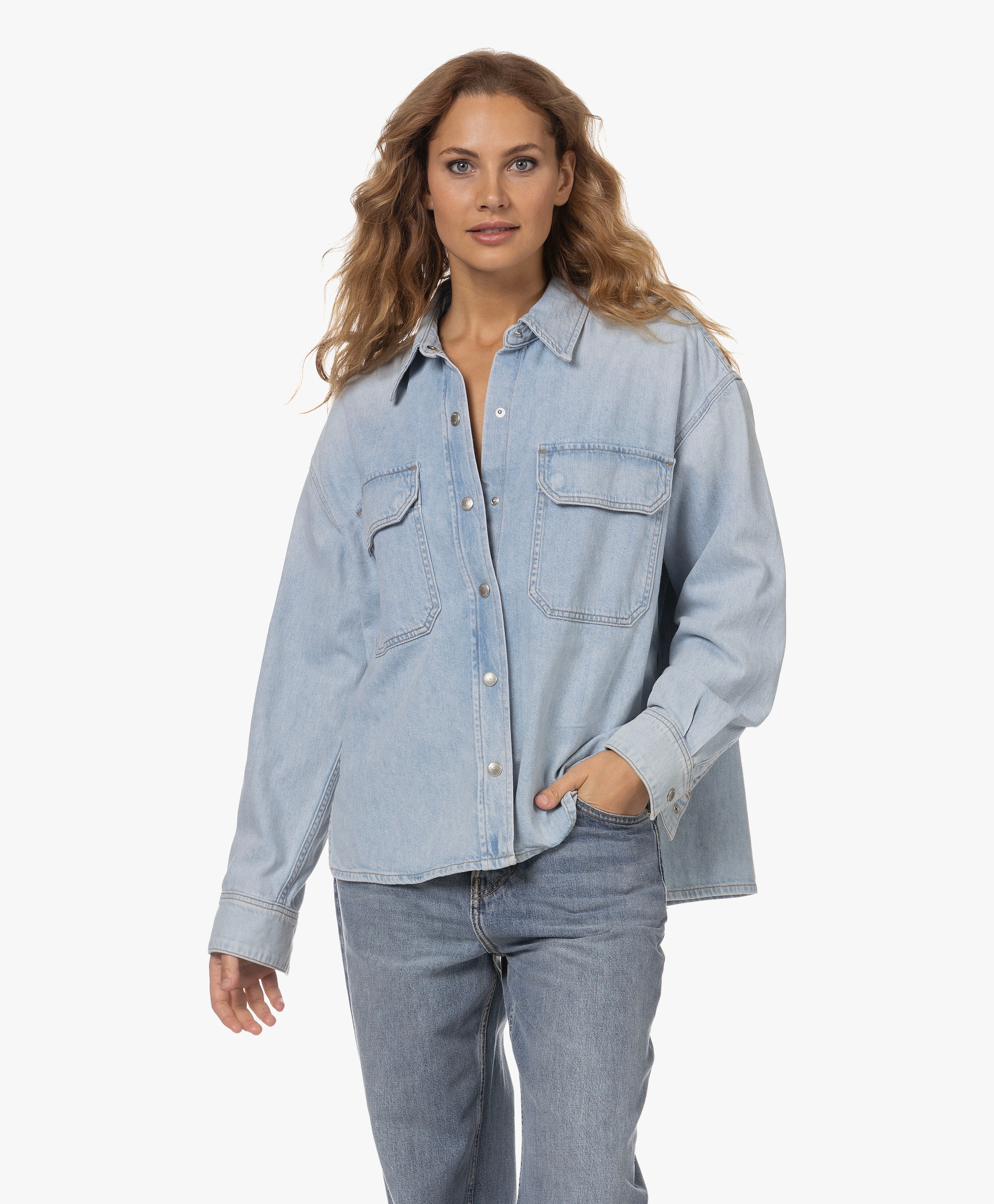 Gwen Slice Denim Shacket