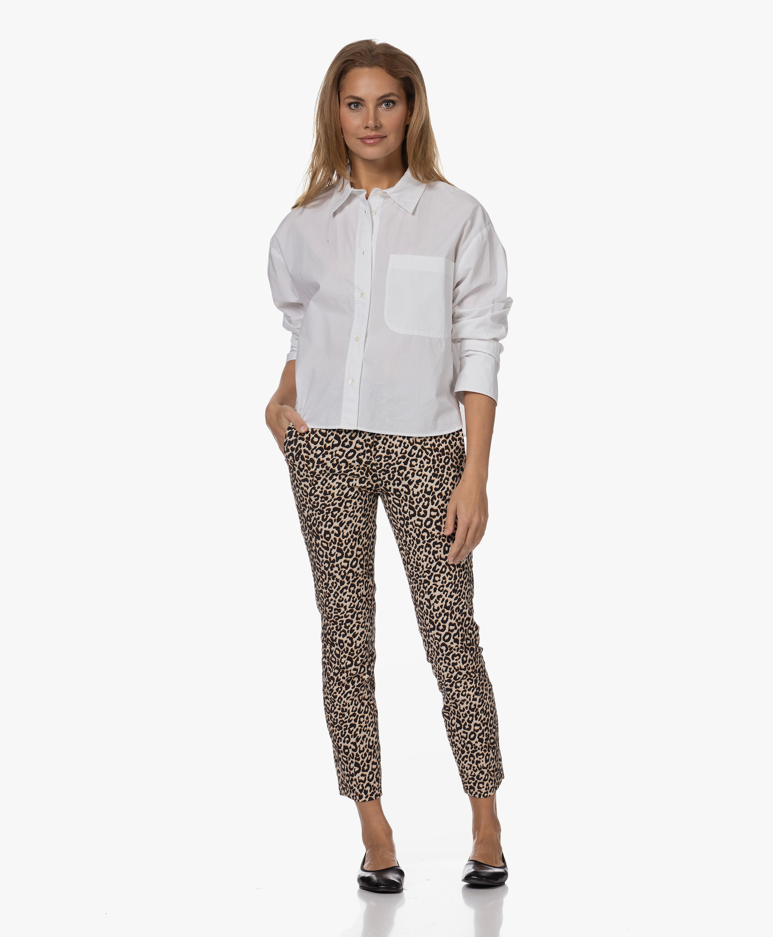 Cropped Poplin Overhemd
