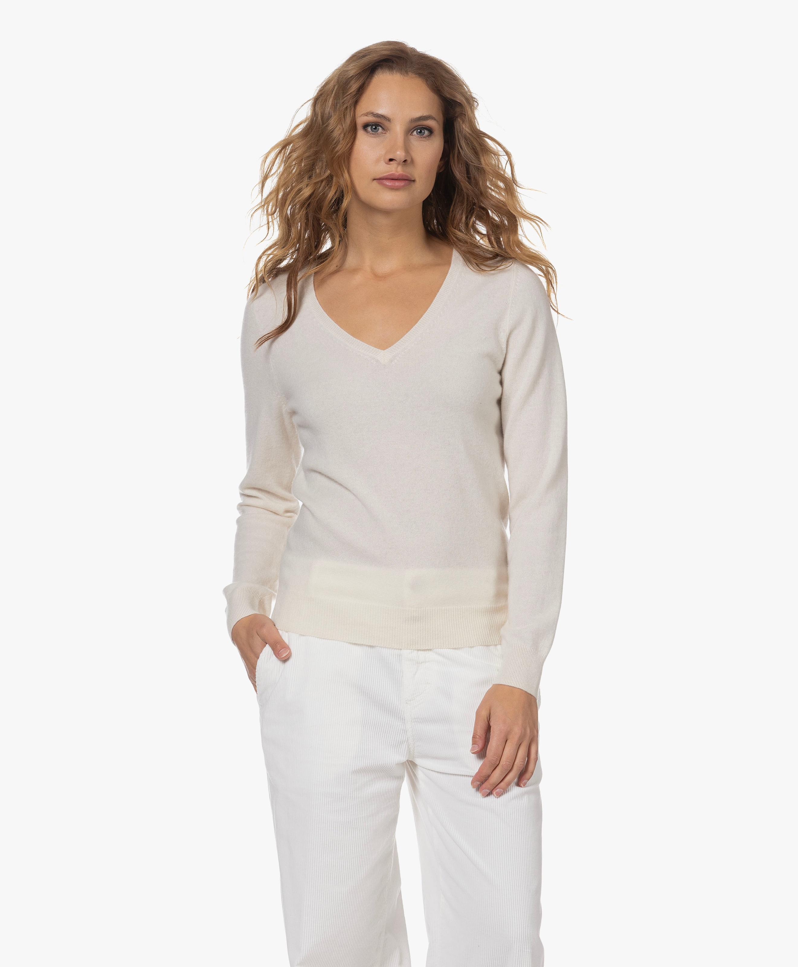 Cashmere V-neck Sweater