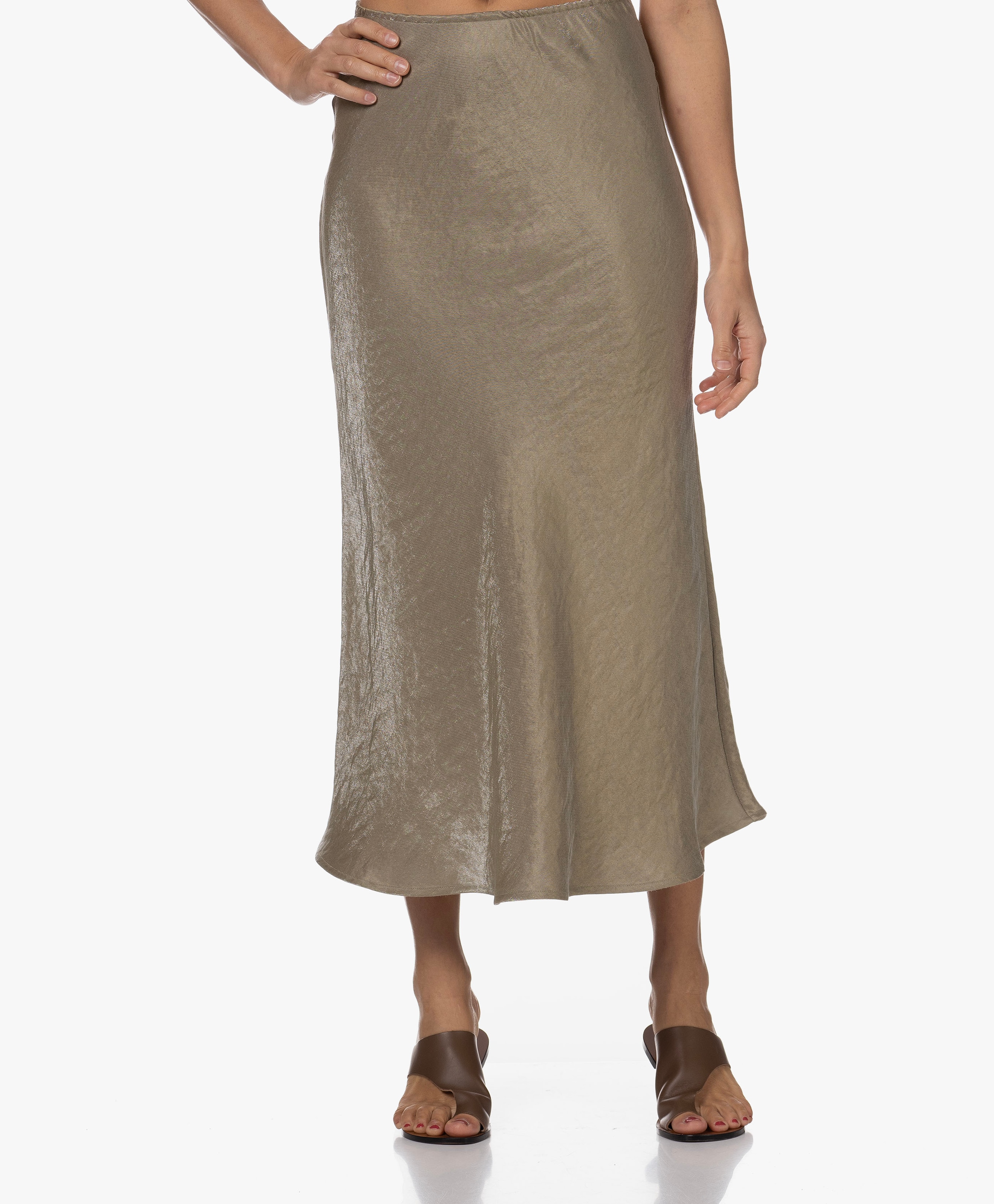 Daan Sparkling Twill A-Line Skirt