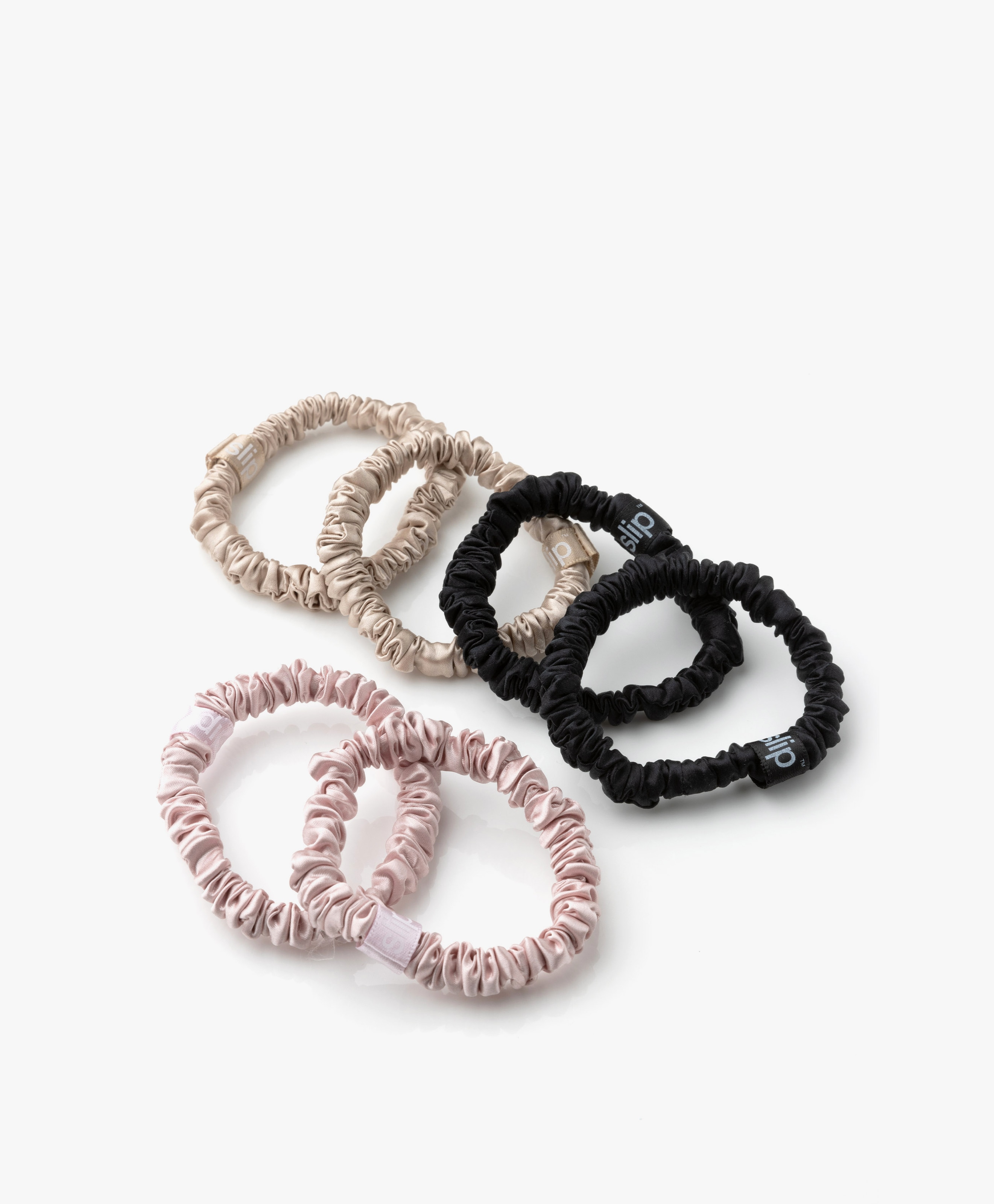 6-pack Skinnies Zijden Scrunchies