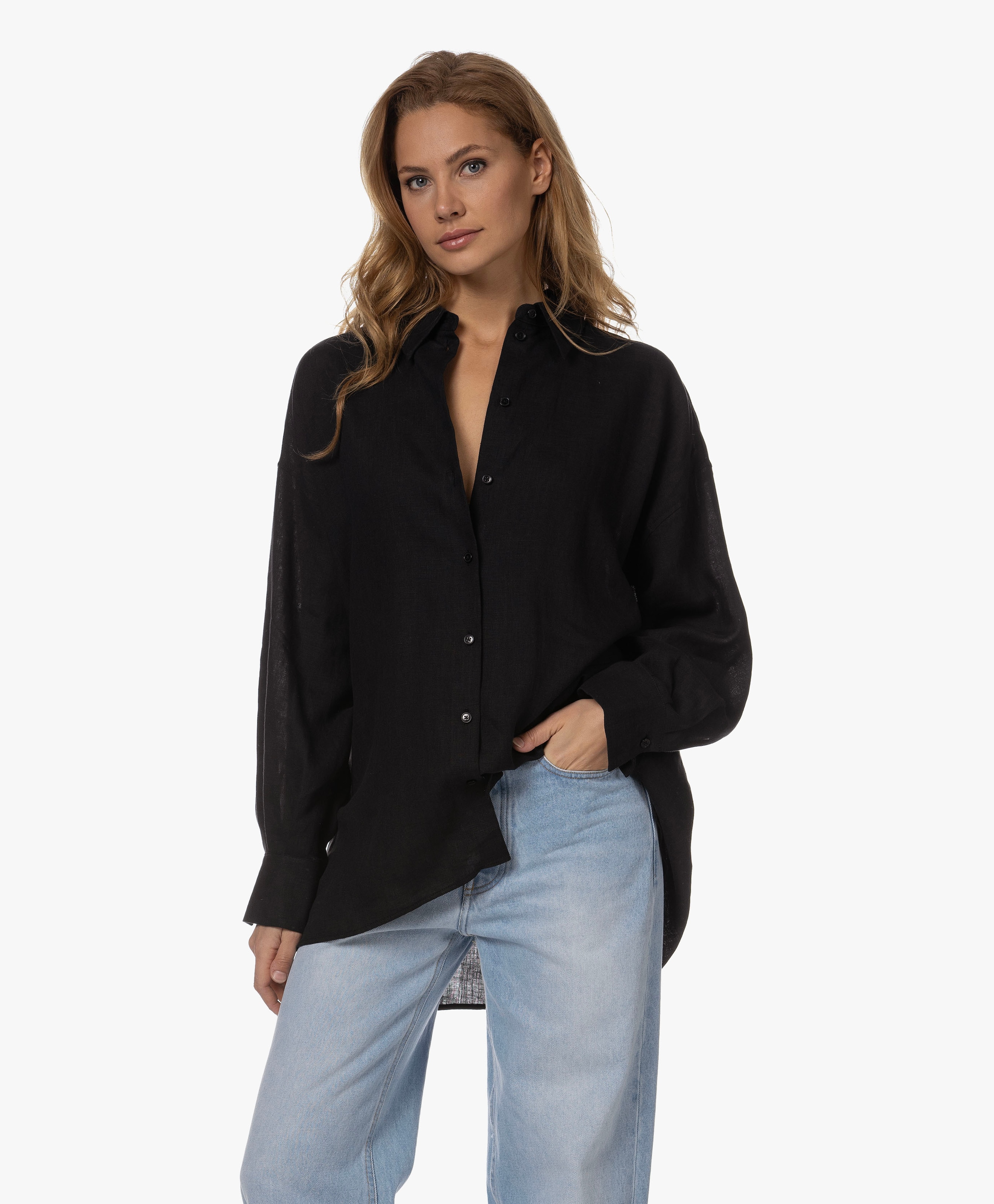 Effie Oversized Linnen Blouse