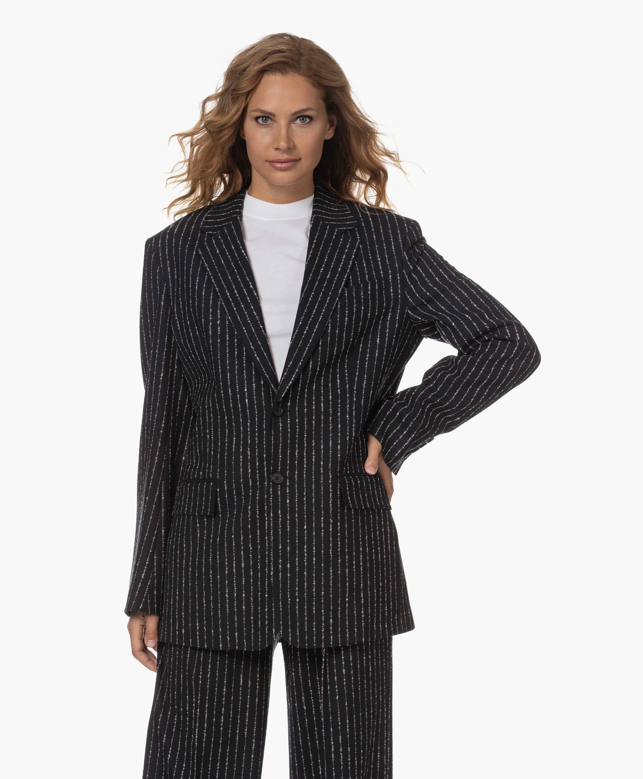 Davina Pinstripe Blazer