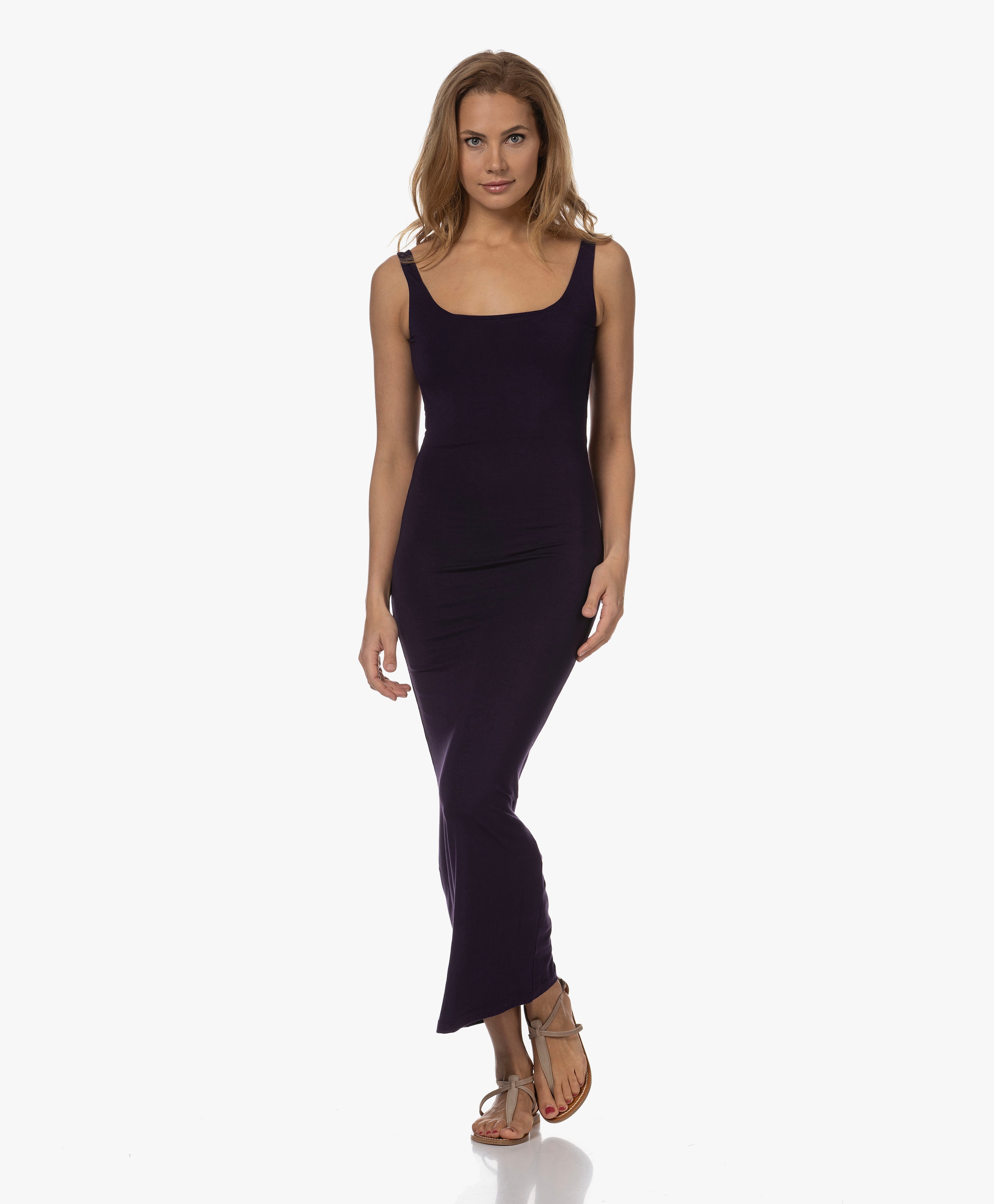 Stone Jersey Maxi Dress