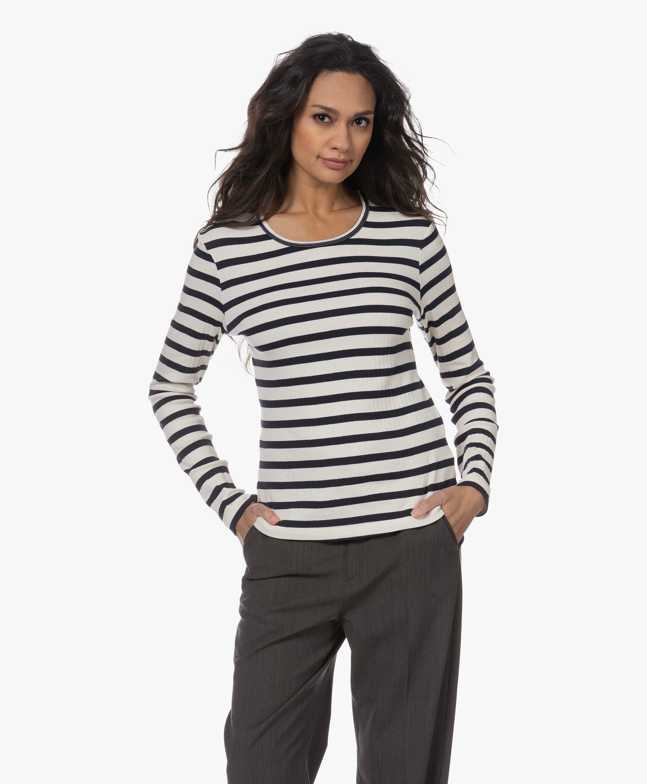 Jote Striped Organic Cotton Long Sleeve