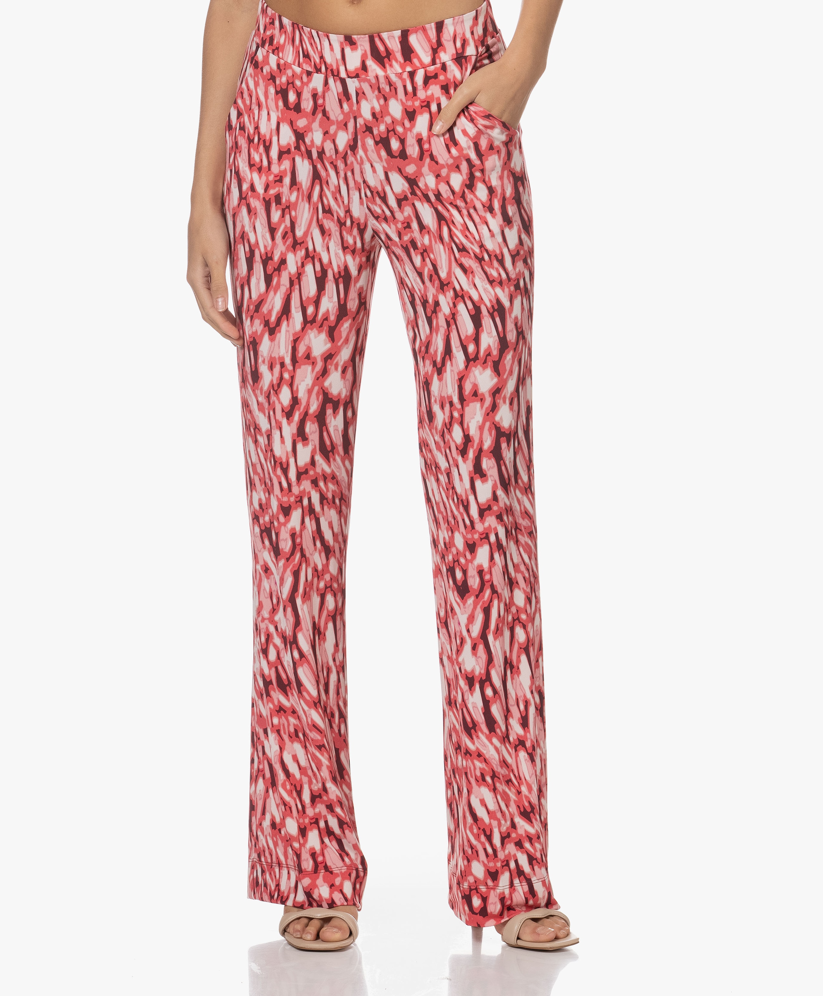 Caro Travel Jersey Print Broek