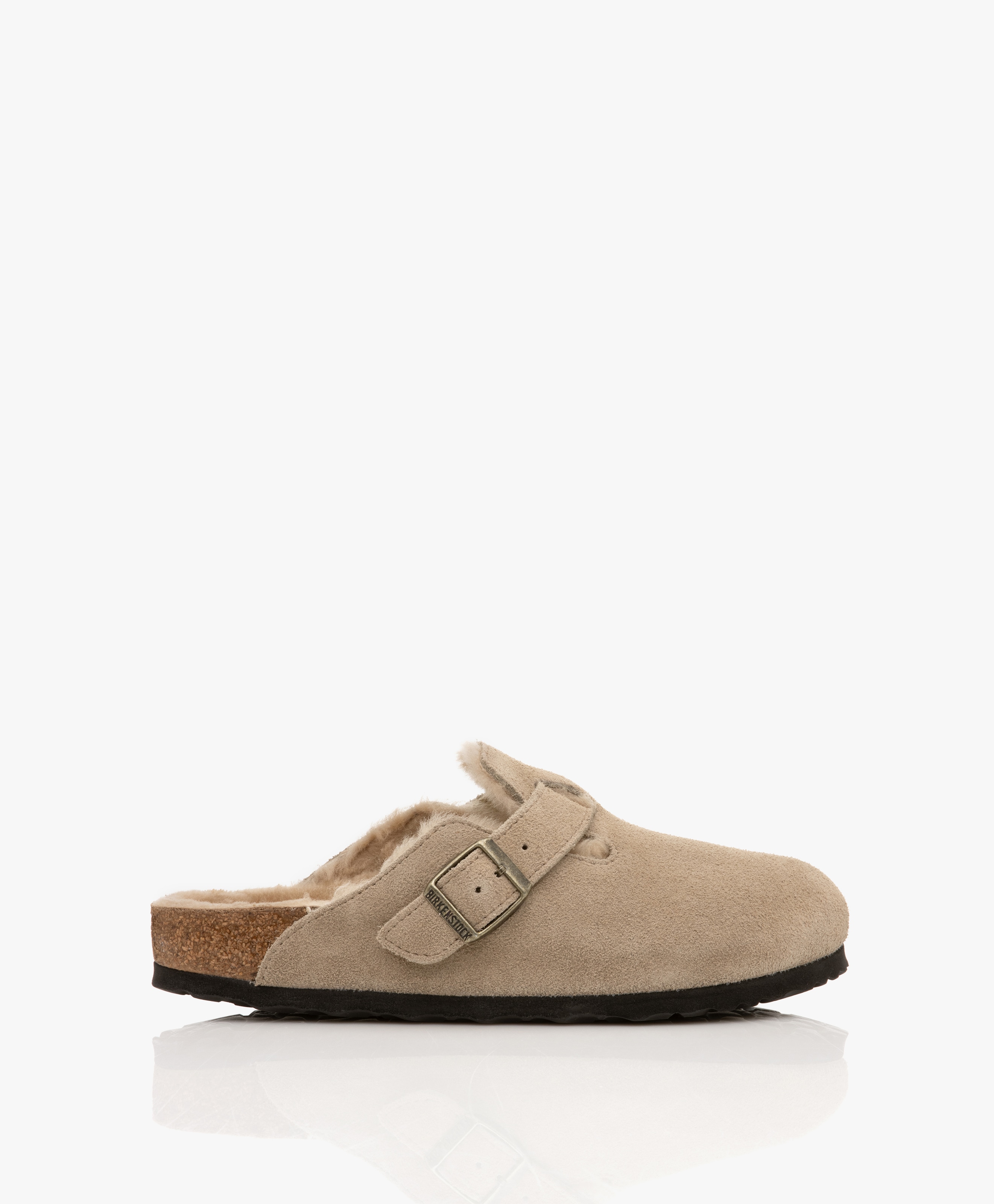 Boston Shearling Suede Sandals