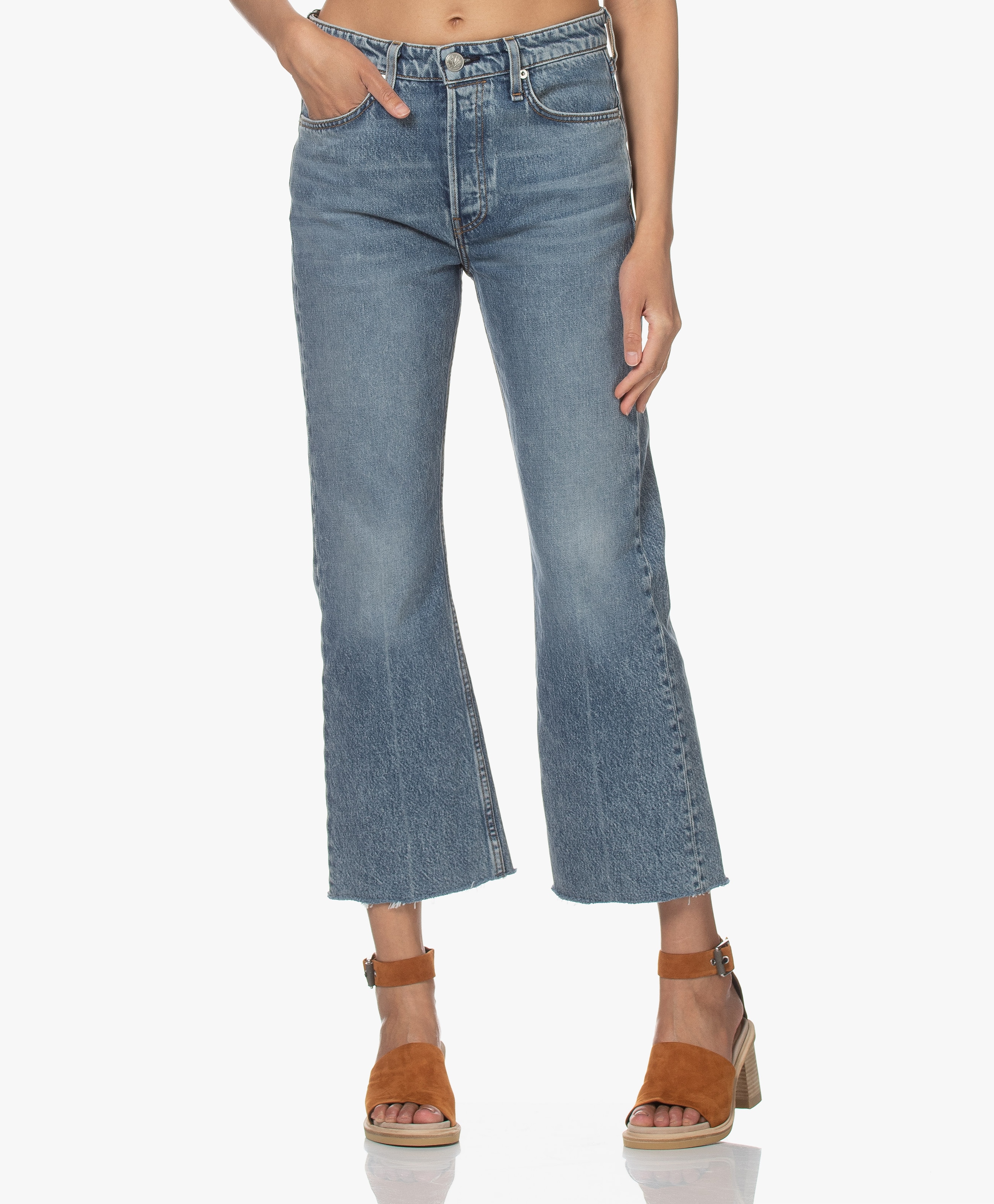 Maya High-Rise Cropped Flare Jeans