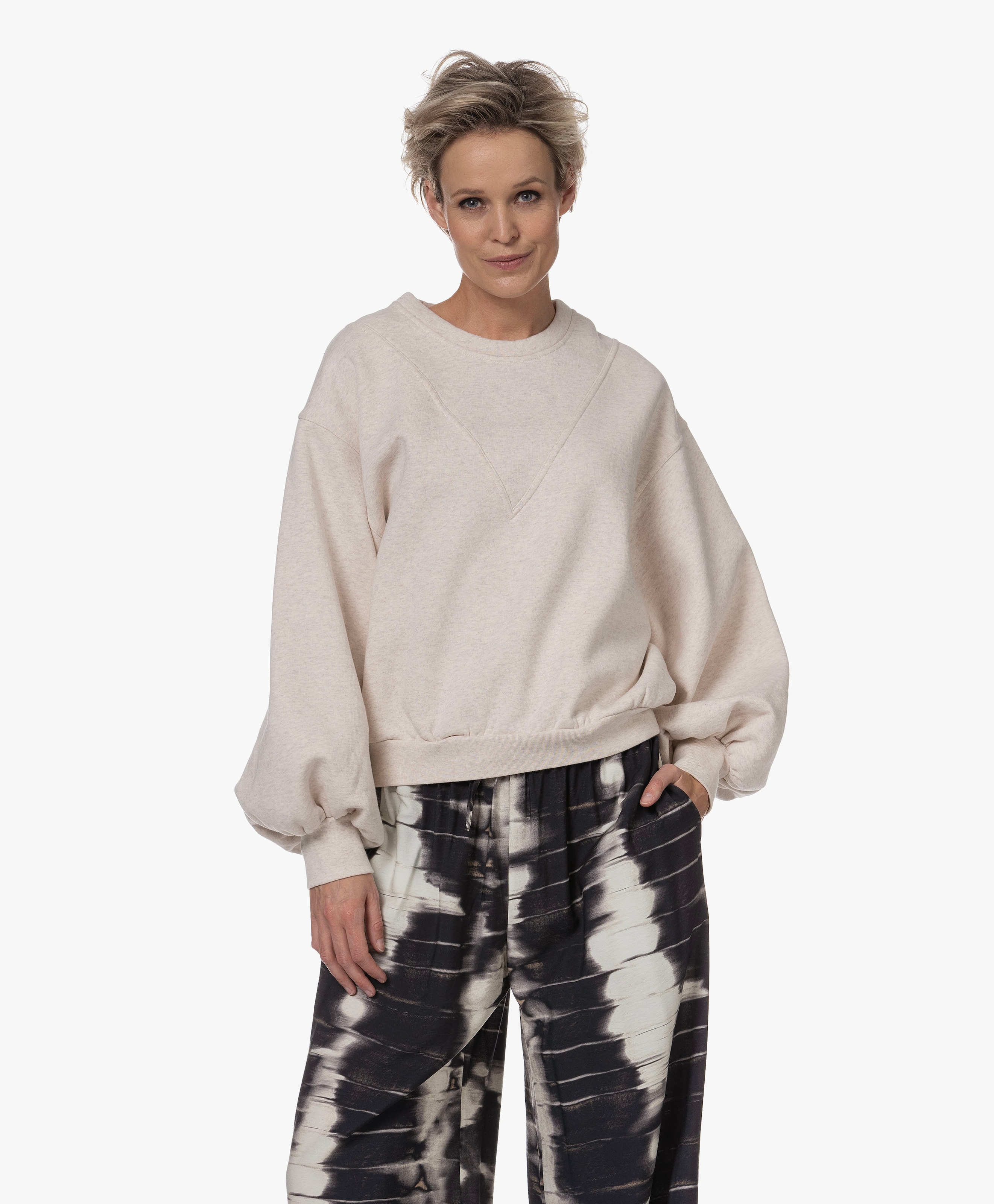 Kim Sweatshirt met Ballonmouwen
