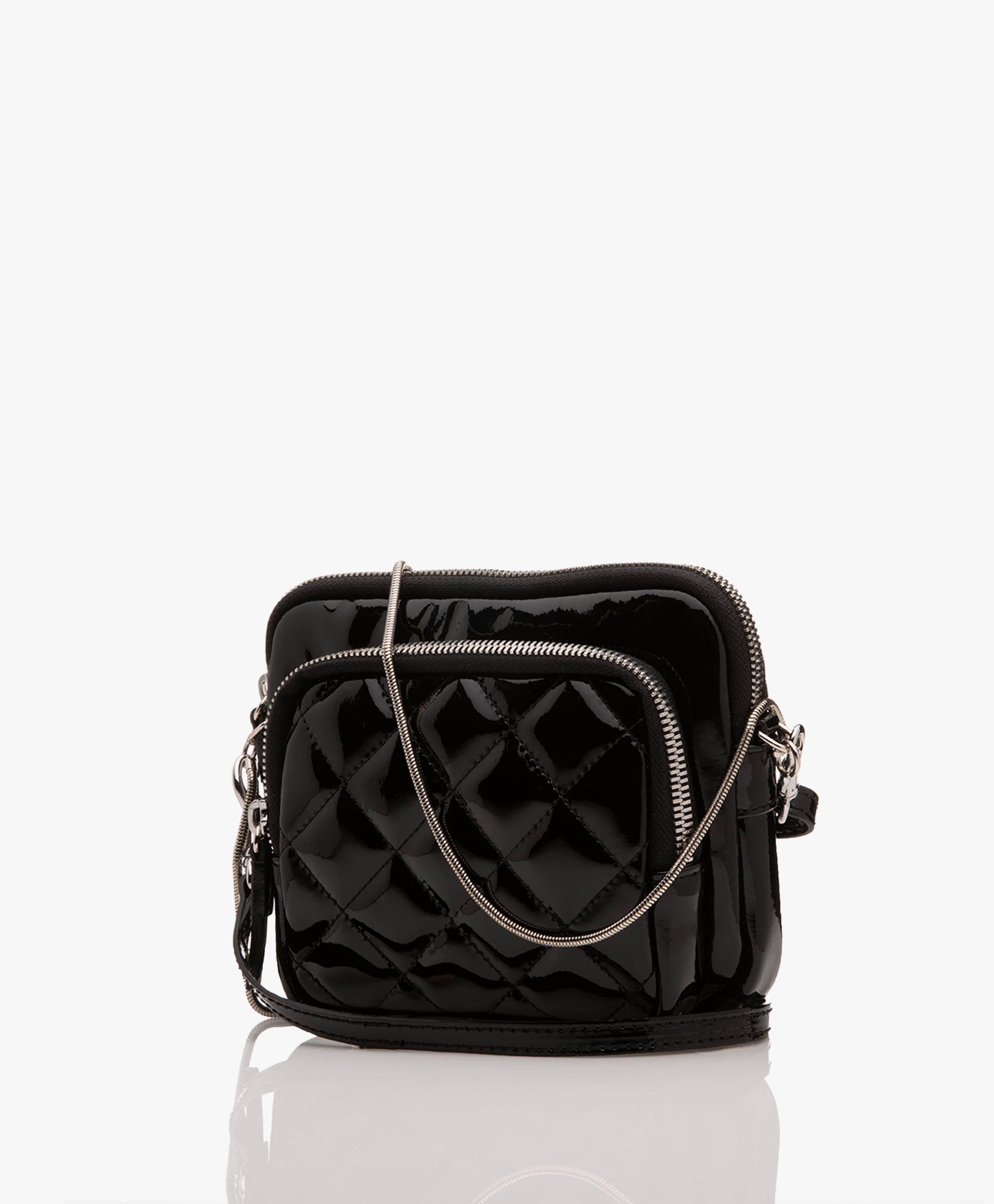 Mini Vinyl Cross-body Tas