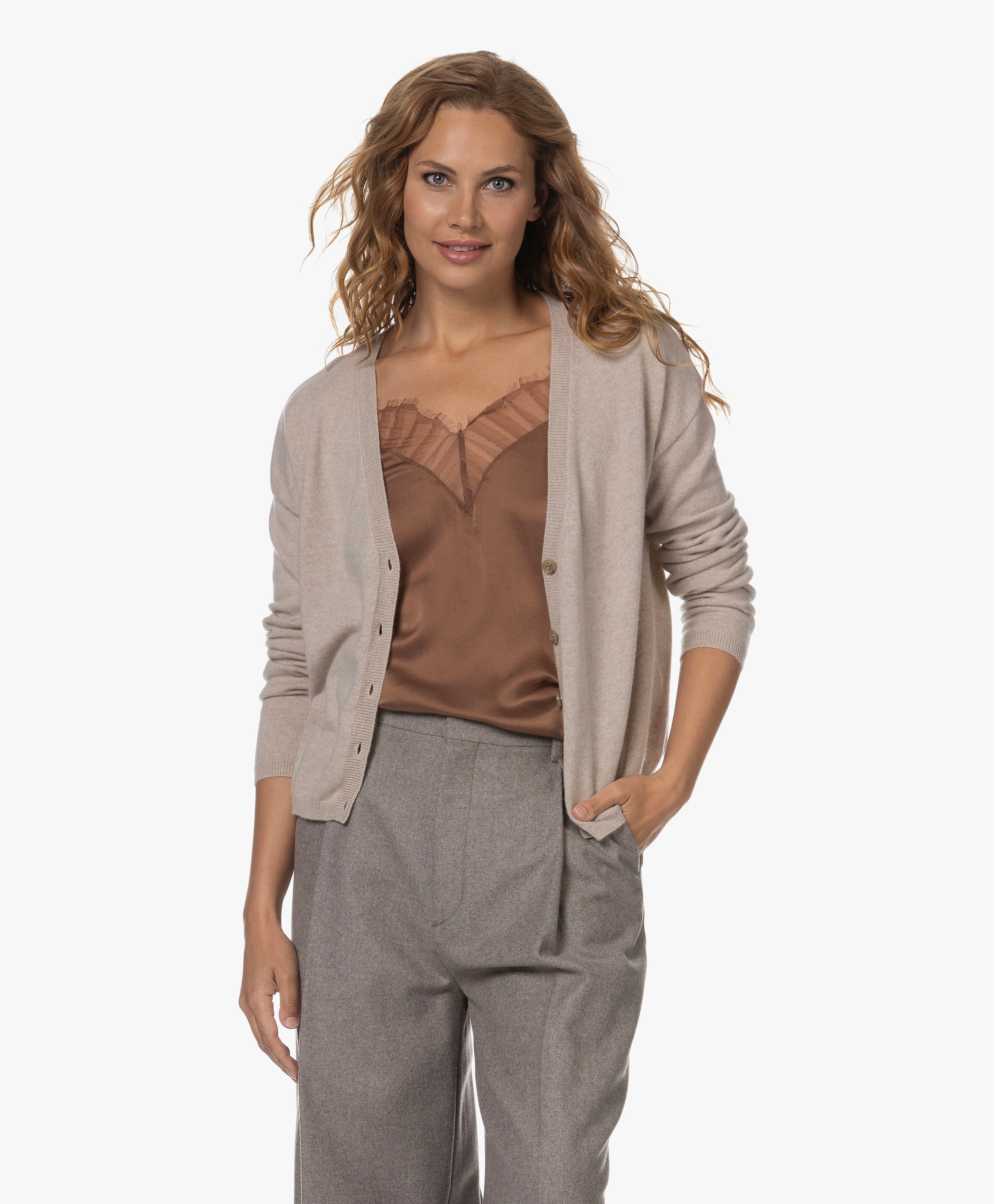 Abby Cashmere V-hals Vest