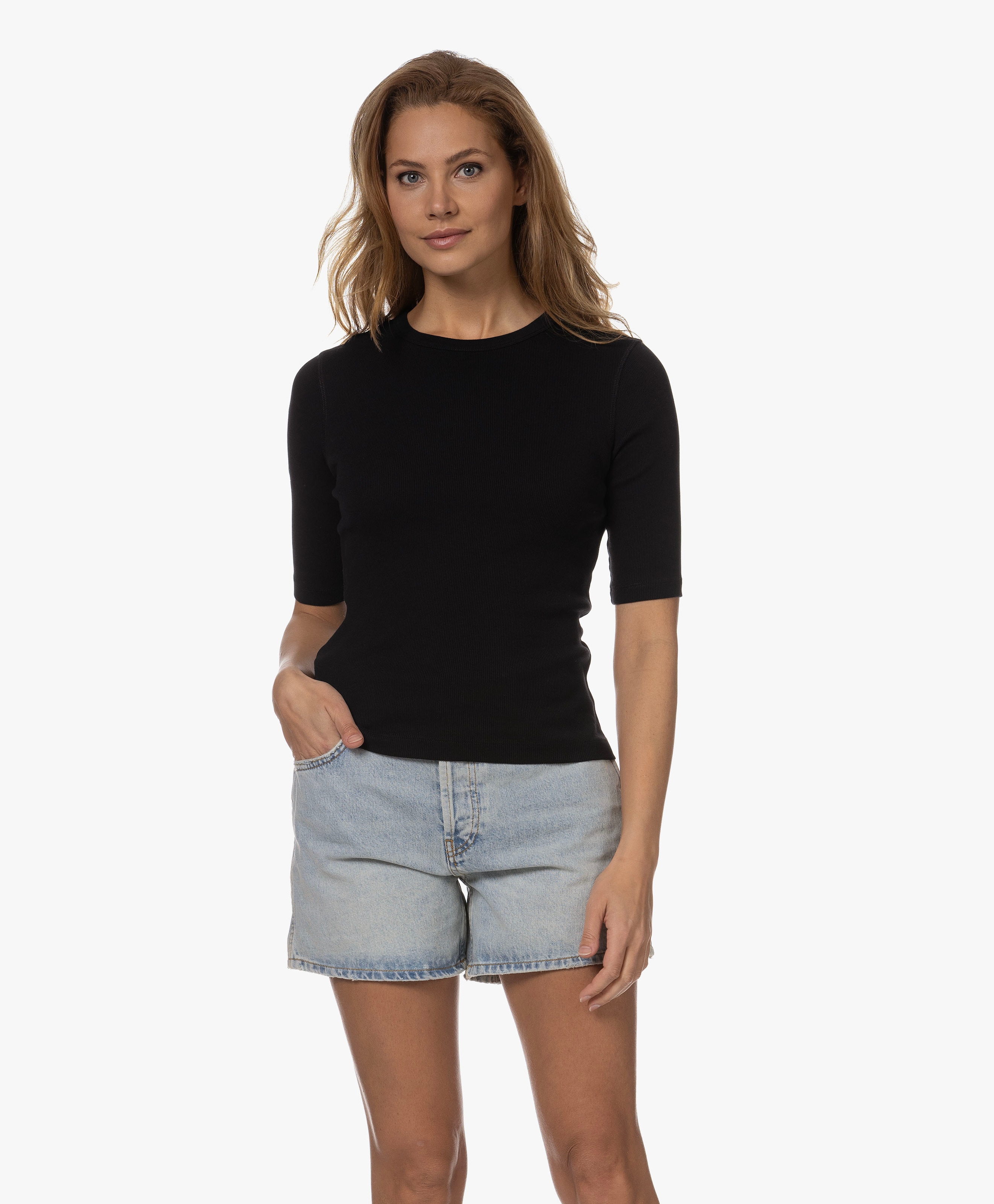 Selay Rib Jersey T-shirt