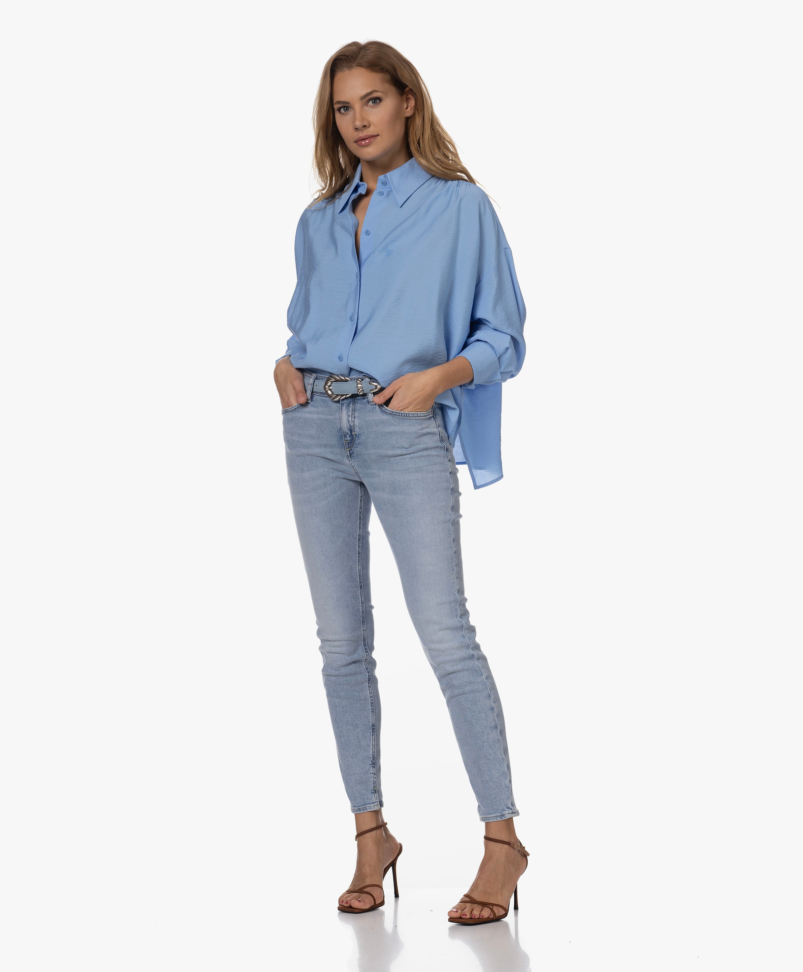 Flanna Flowy Overhemd Blouse