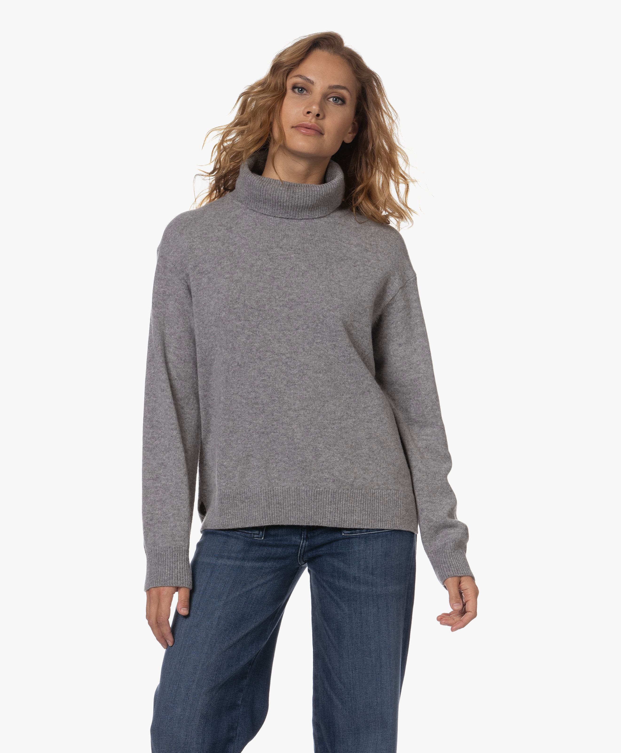 Wool-Cashmere Turtleneck Sweater