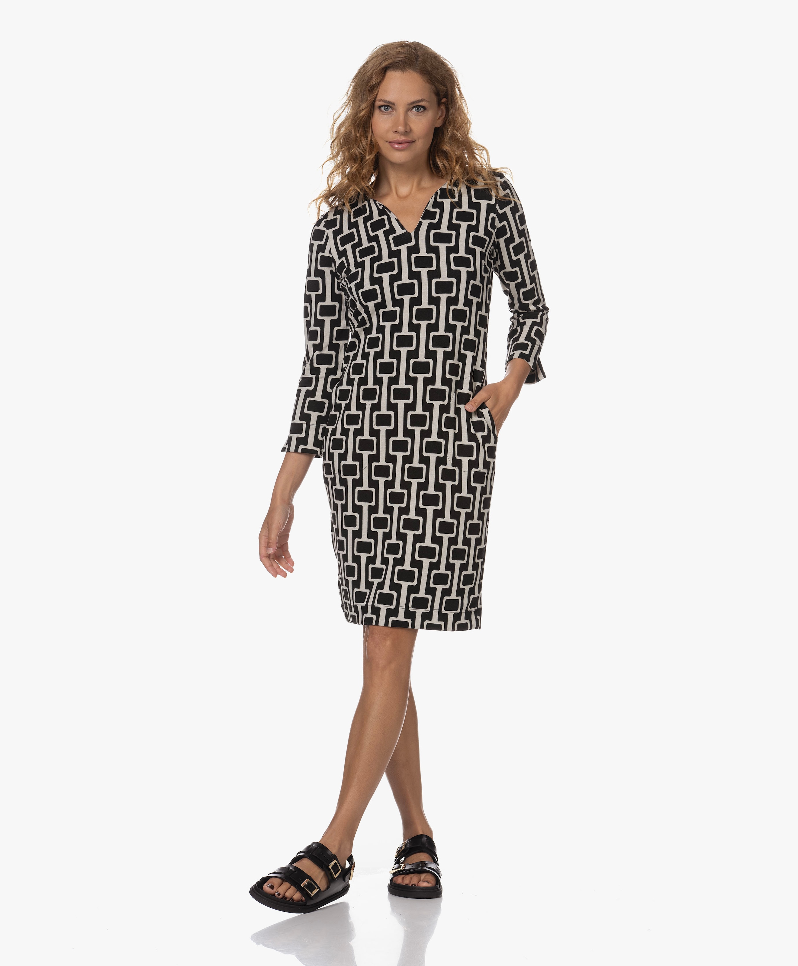 Alanza Graphic Jersey Dress