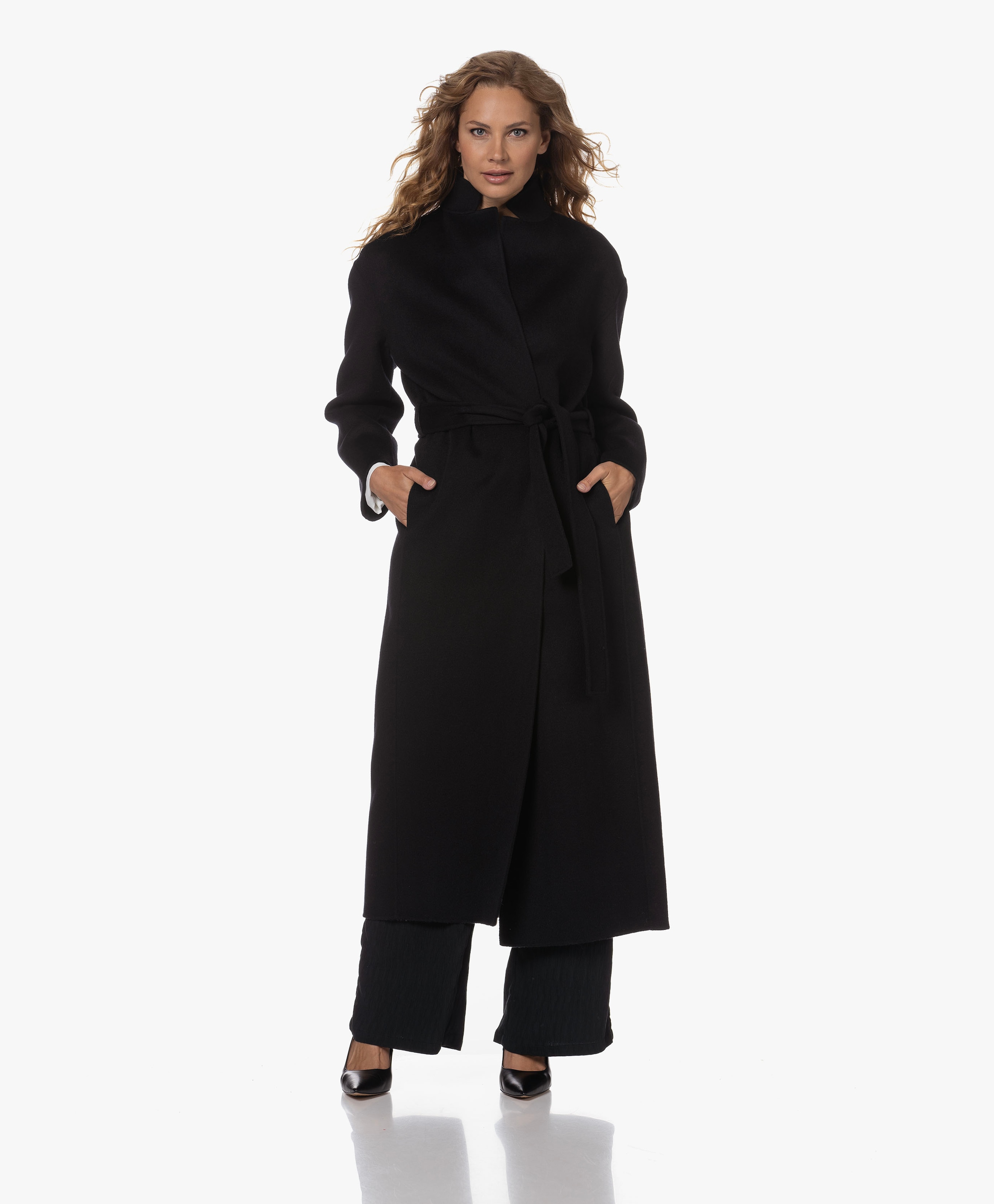 Alexa Cashmere Blend Woolen Coat