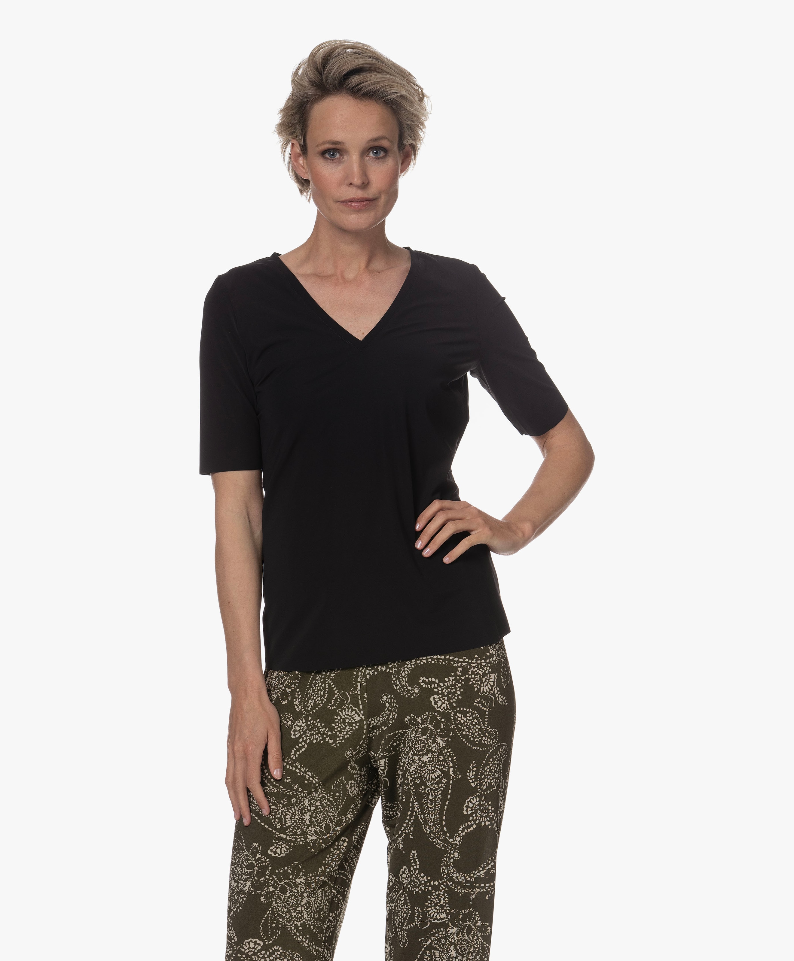 Lyo Travel Jersey V-hals T-shirt