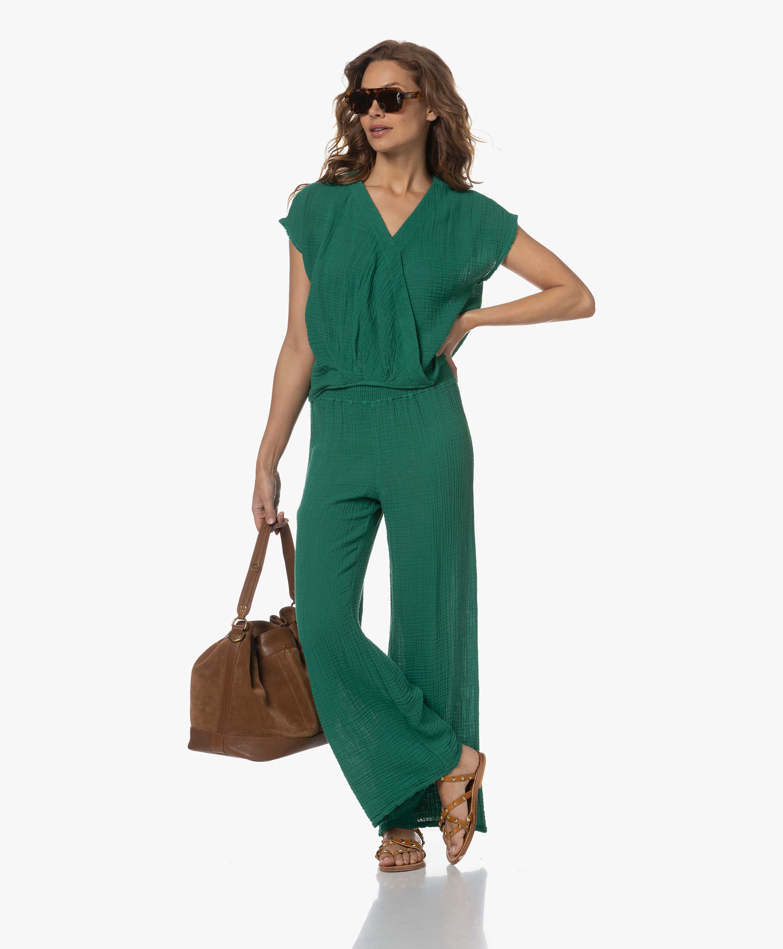 Evie Faux Wrap  Blousetop