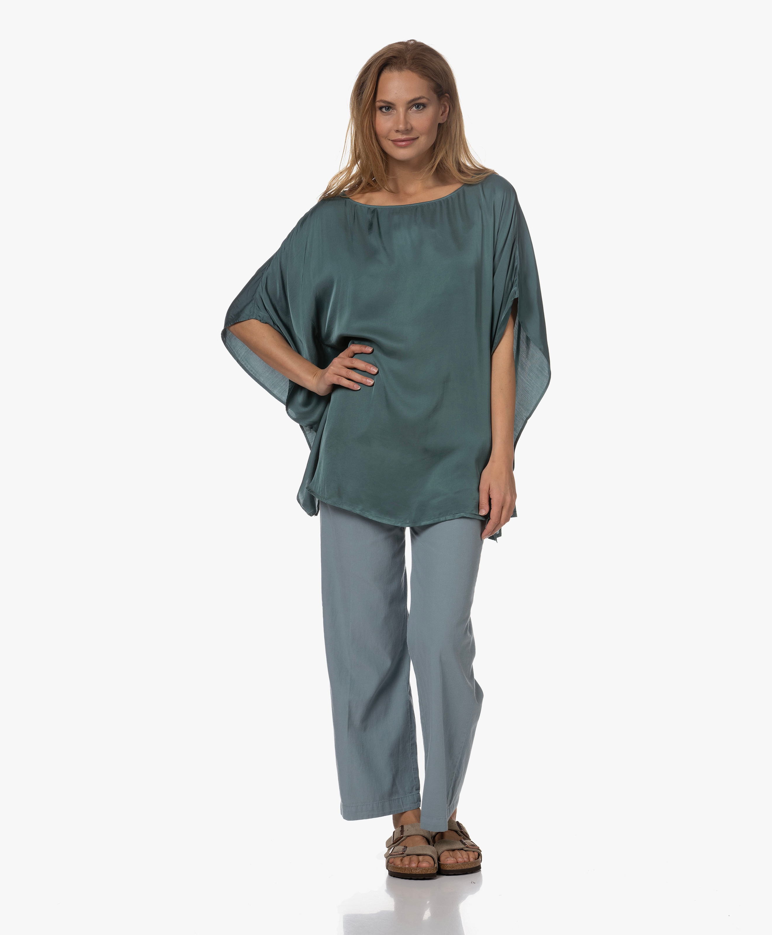 Tuma Viscose Satijn Top