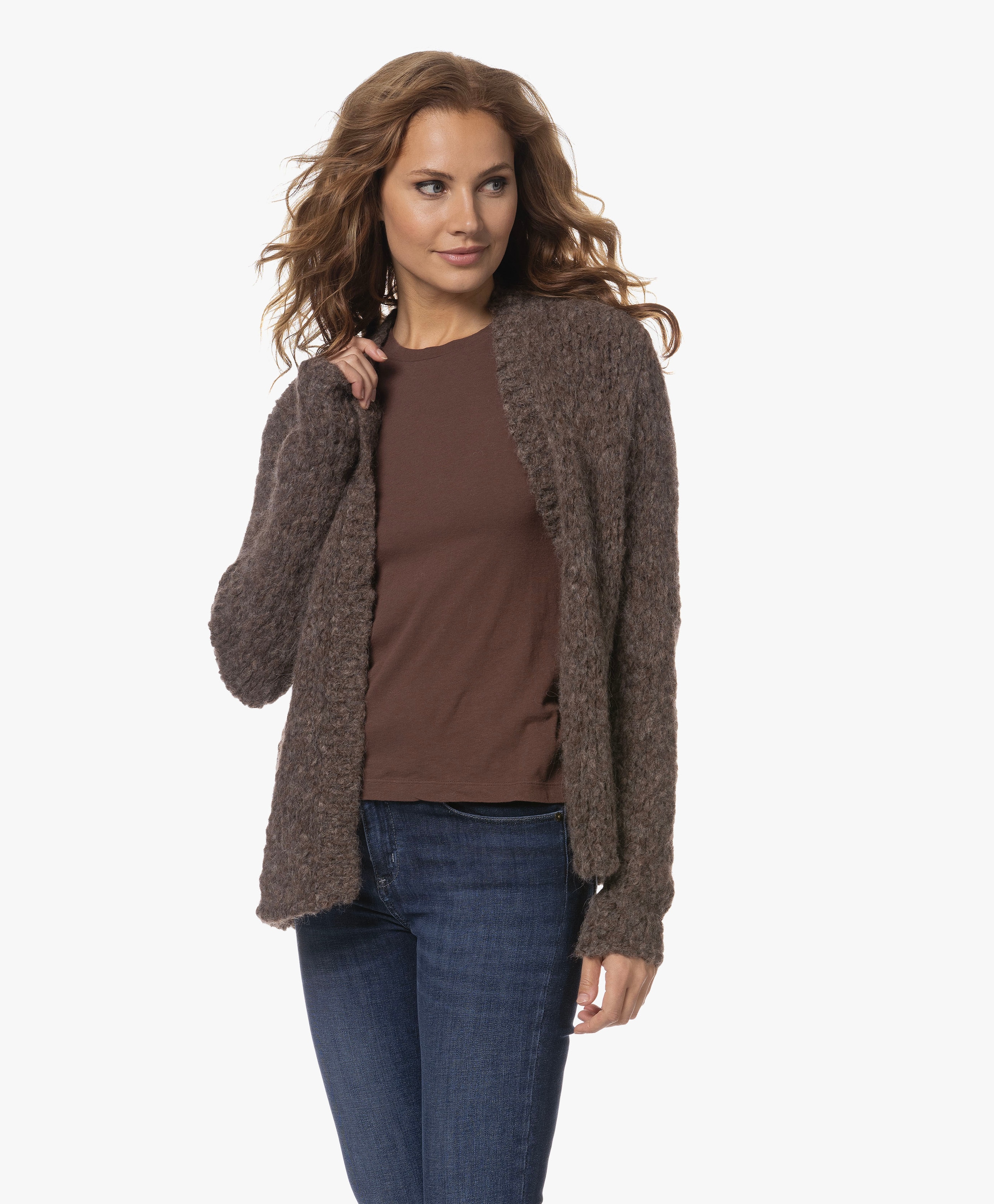 Bari Grof Gebreid Open Vest