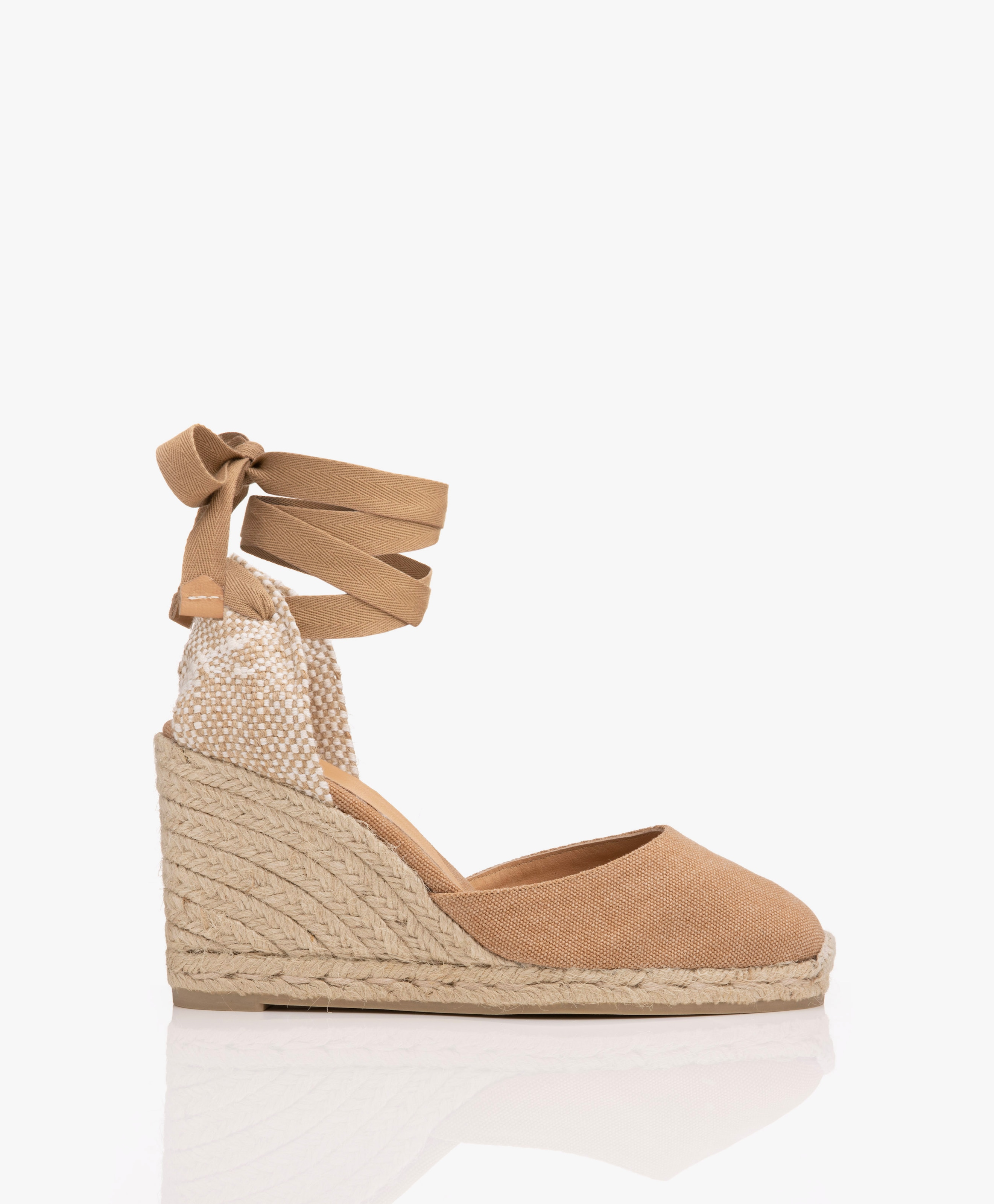 Carina 10cm Canvas Sleehak Espadrilles