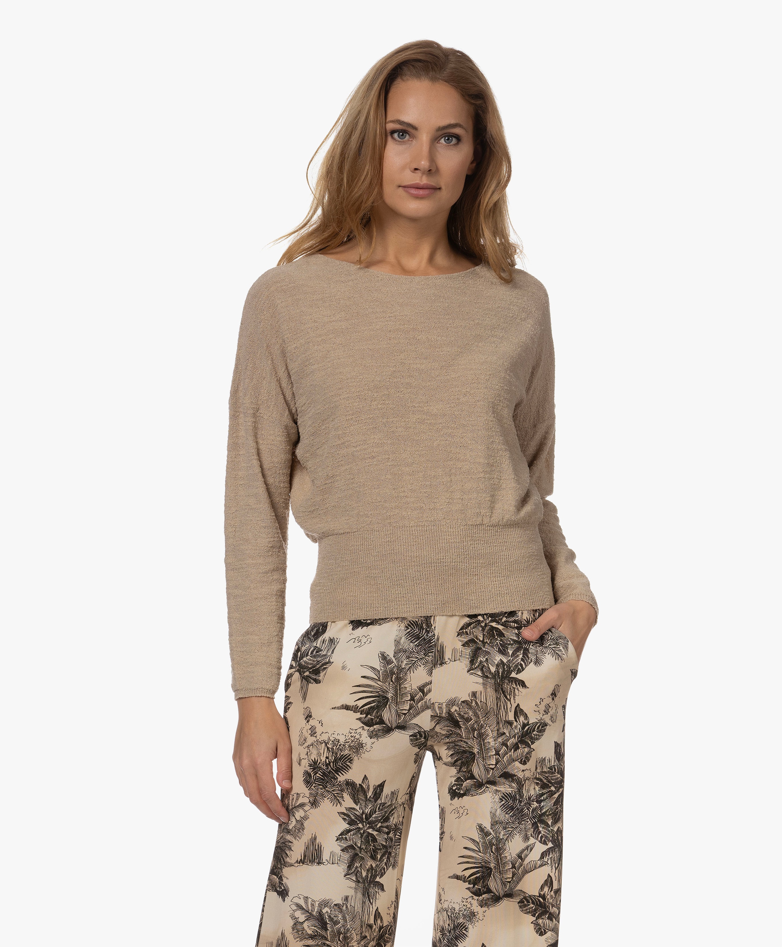 Boothals Bouclé Trui